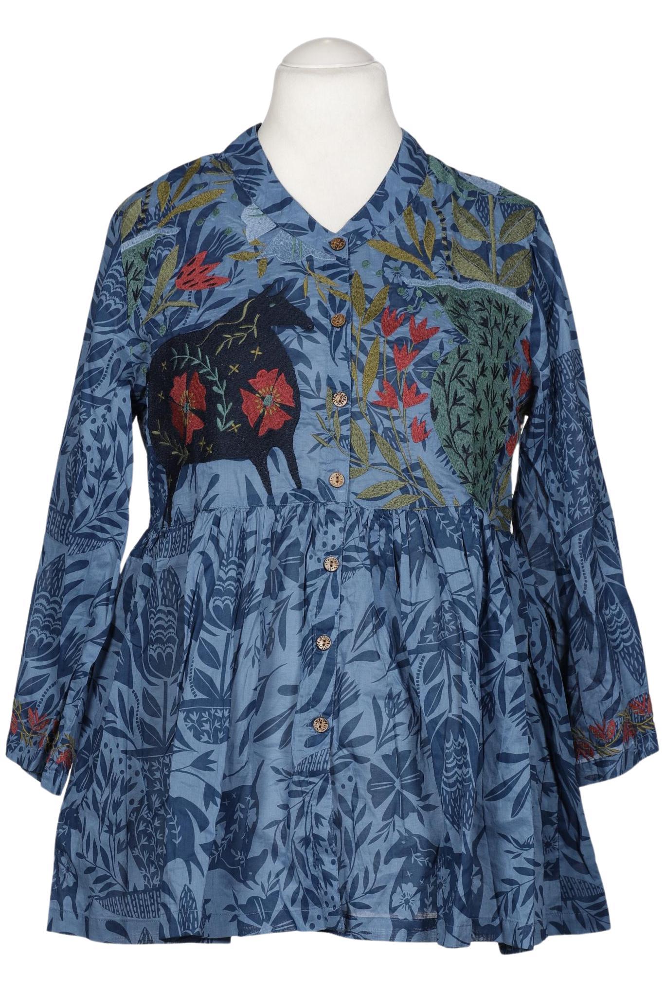 

Gudrun Sjödén Damen Bluse, blau, Gr. 38