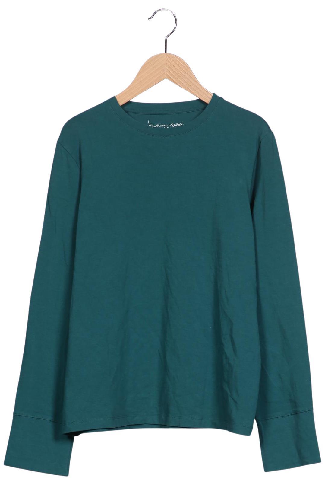 

Gudrun Sjödén Damen Langarmshirt, türkis, Gr. 42