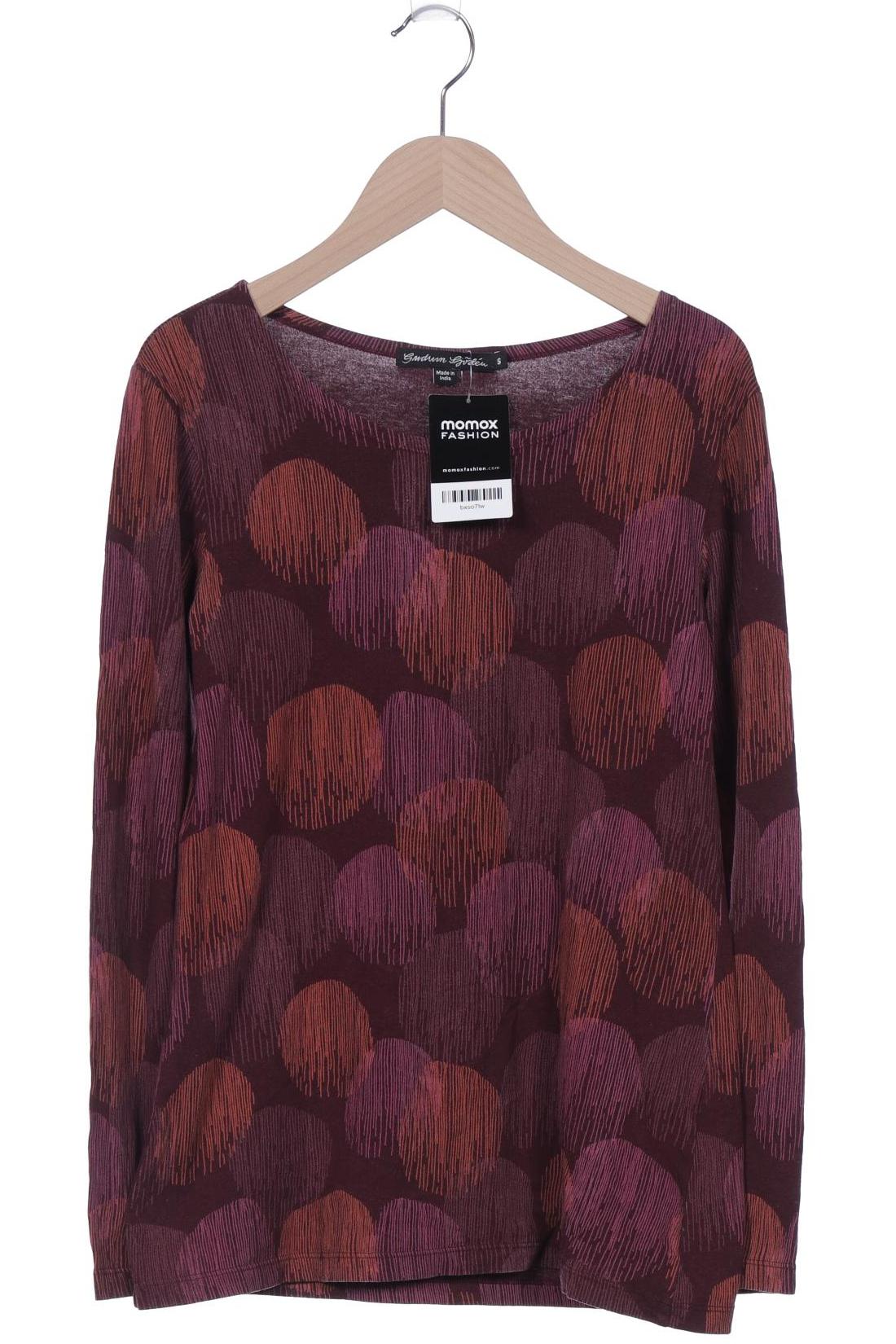 

Gudrun Sjödén Damen Langarmshirt, bordeaux, Gr. 36