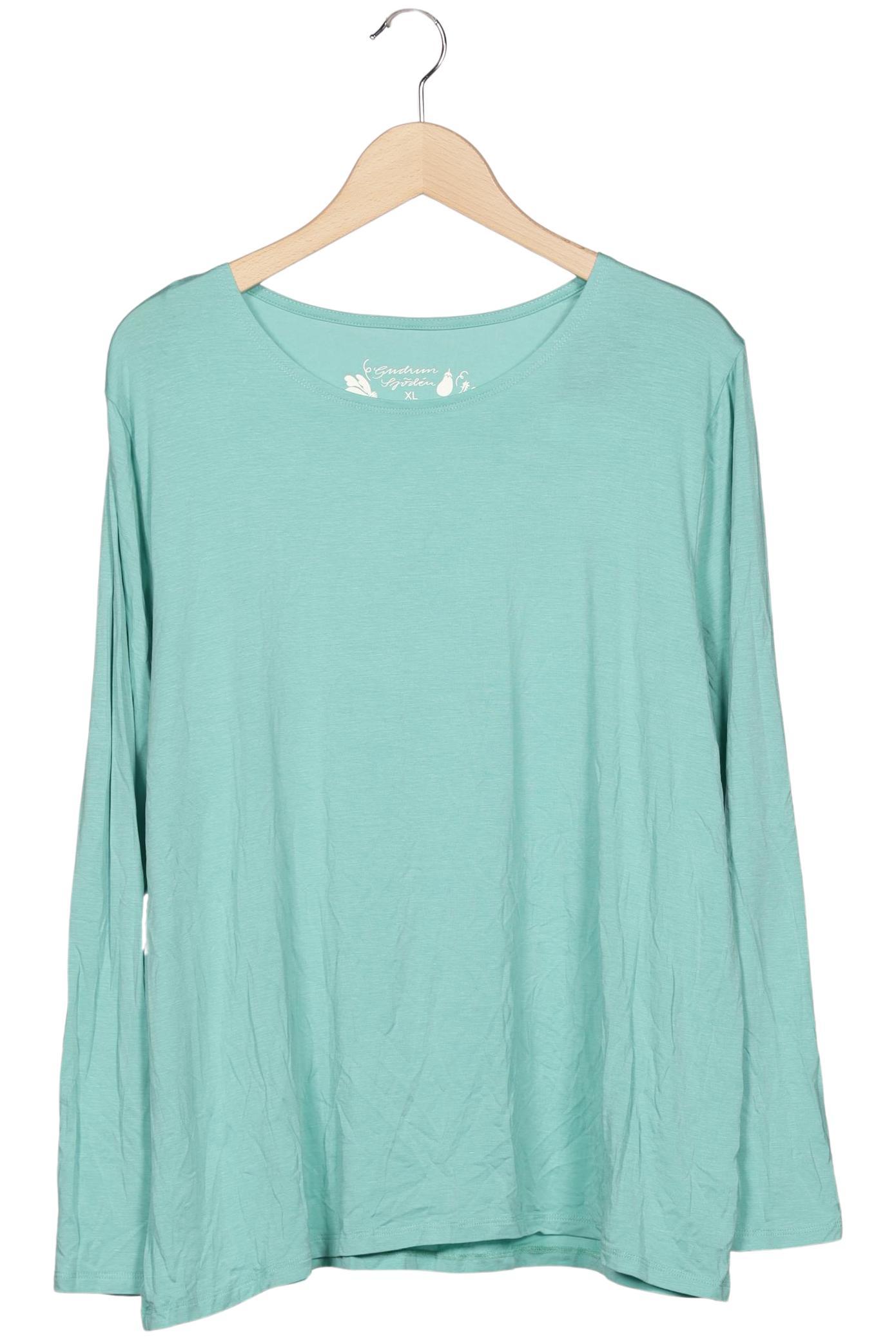 

Gudrun Sjödén Damen Langarmshirt, türkis, Gr. 44