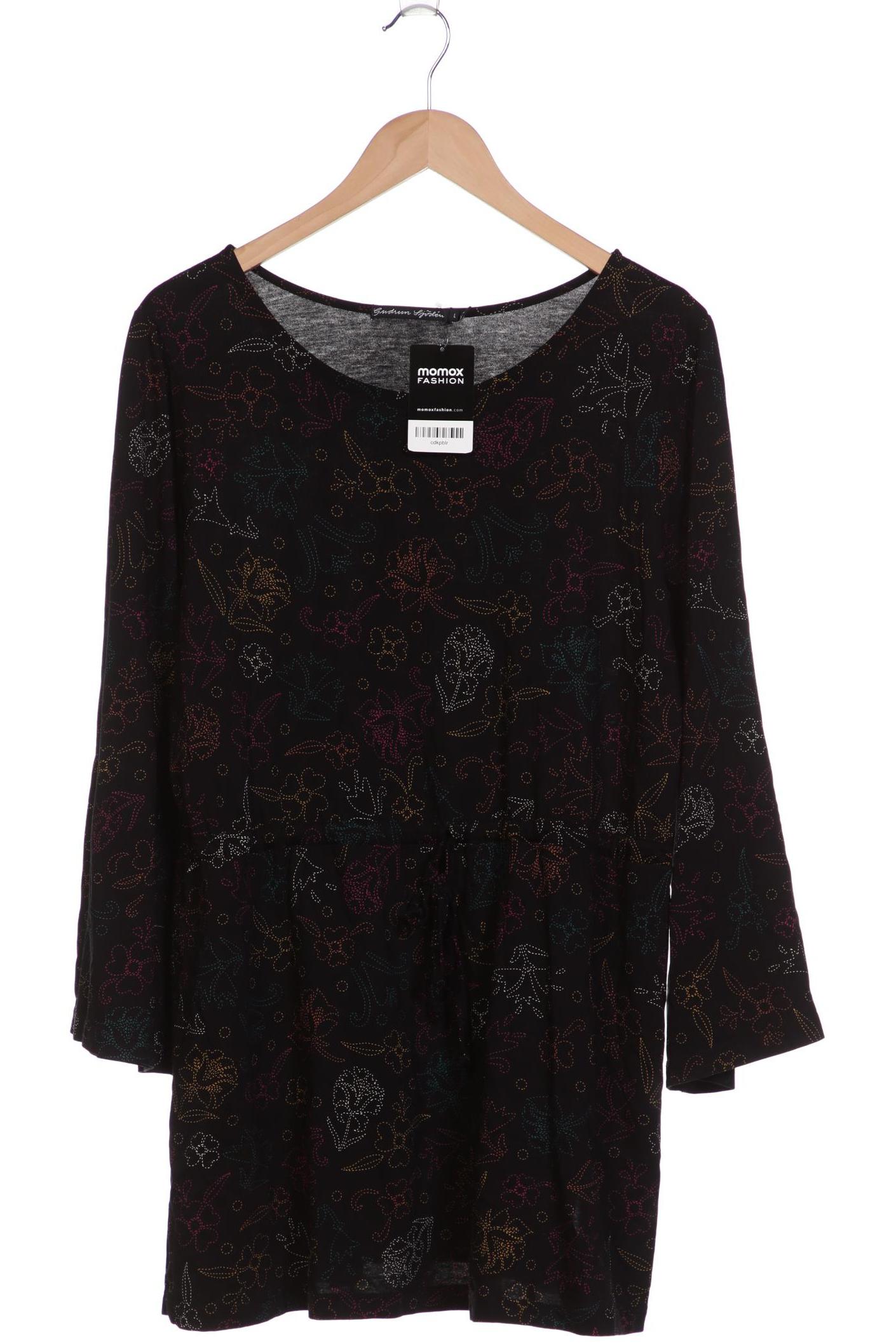 

Gudrun Sjödén Damen Langarmshirt, schwarz, Gr. 42