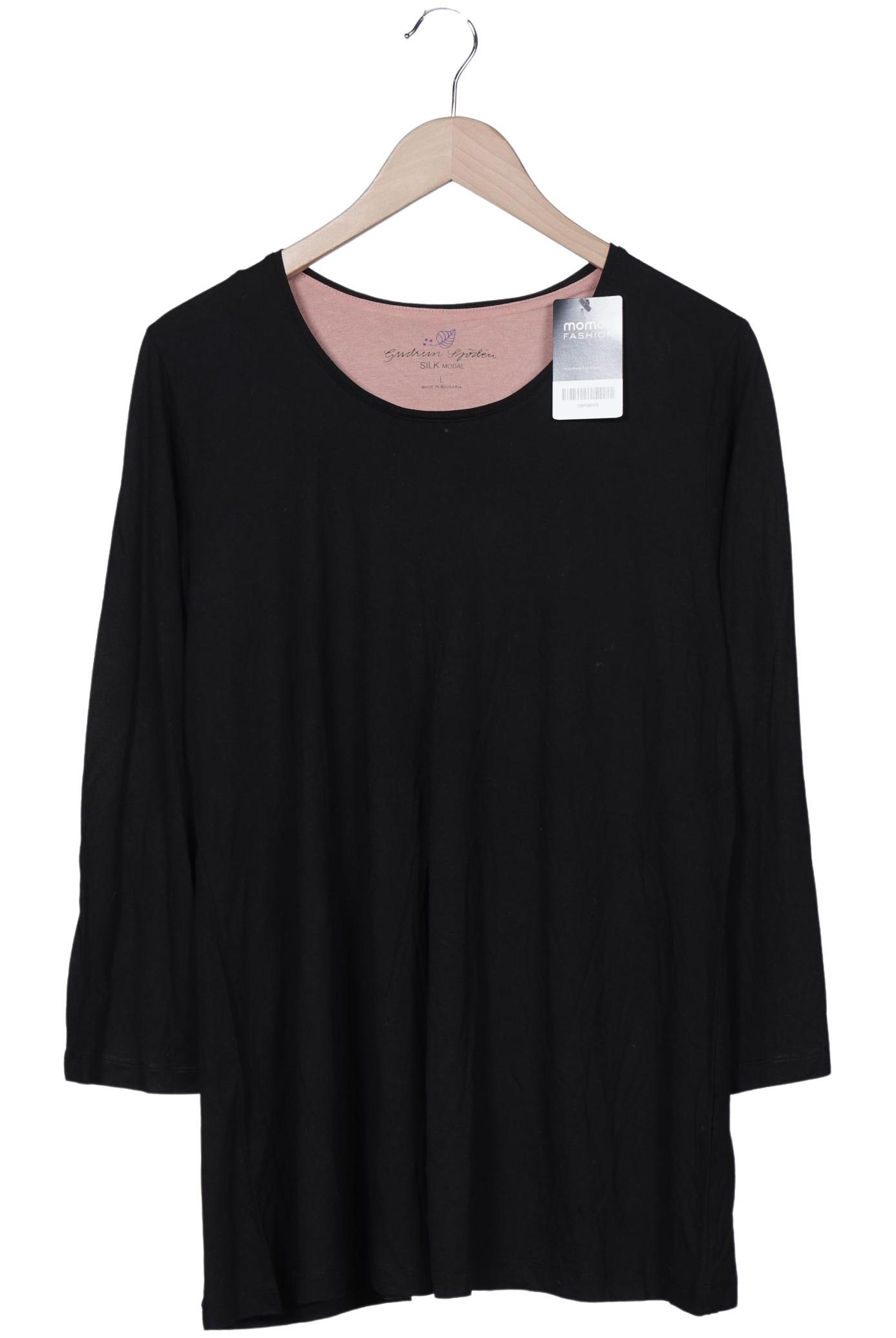 

Gudrun Sjödén Damen Langarmshirt, schwarz, Gr. 42