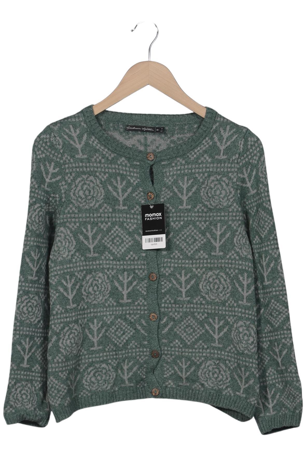 

Gudrun Sjödén Damen Strickjacke, grün, Gr. 34