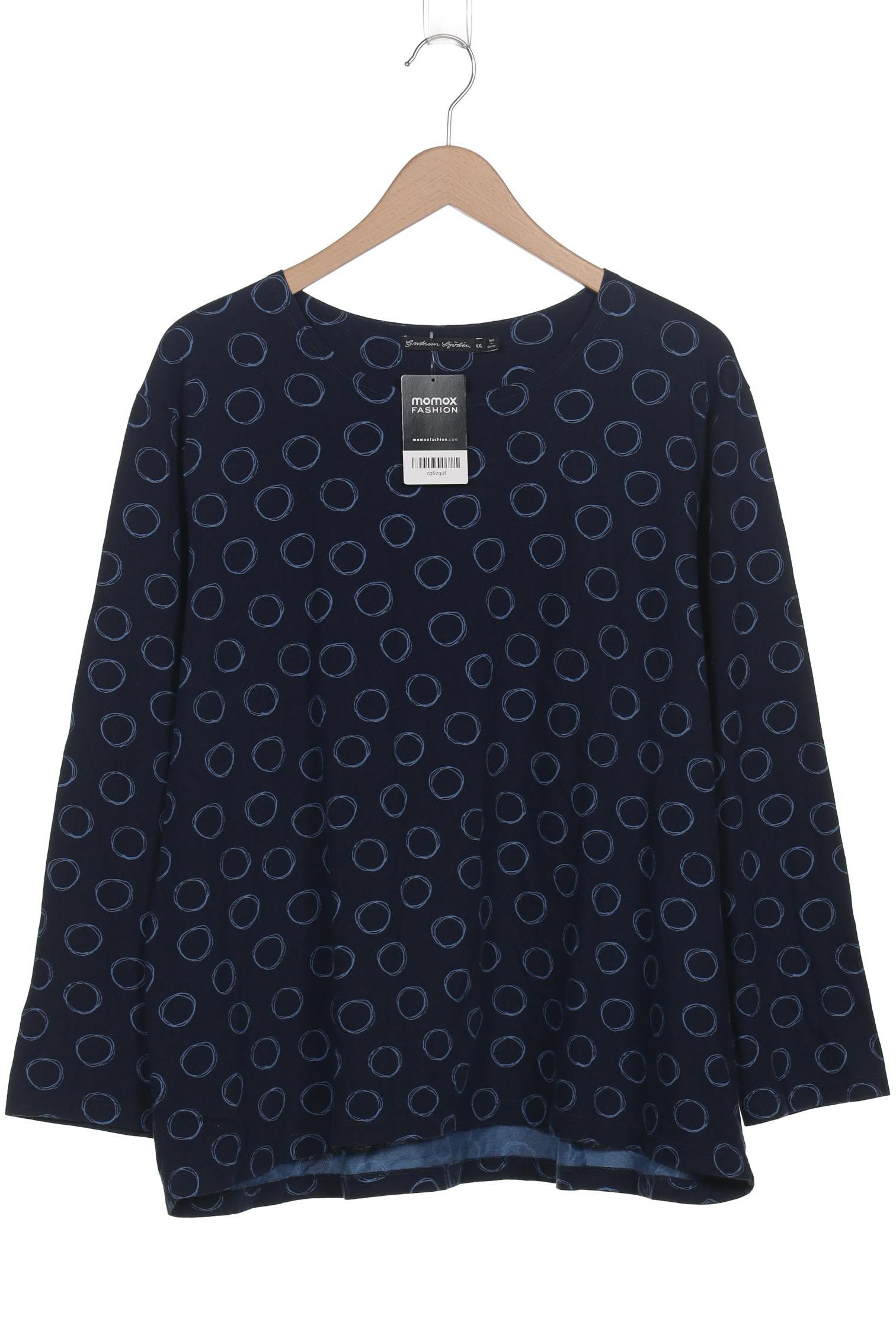 

Gudrun Sjödén Damen Langarmshirt, marineblau, Gr. 46
