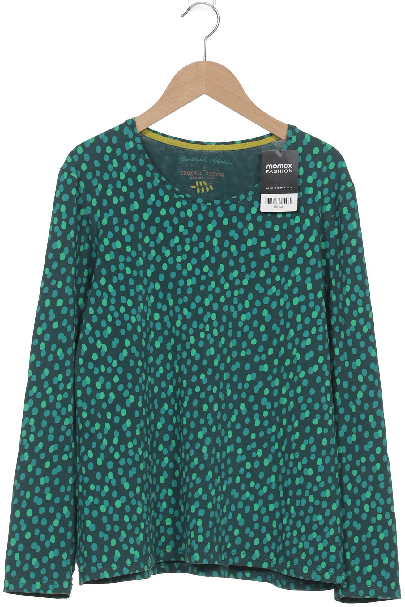 

Gudrun Sjödén Damen Langarmshirt, türkis, Gr. 42