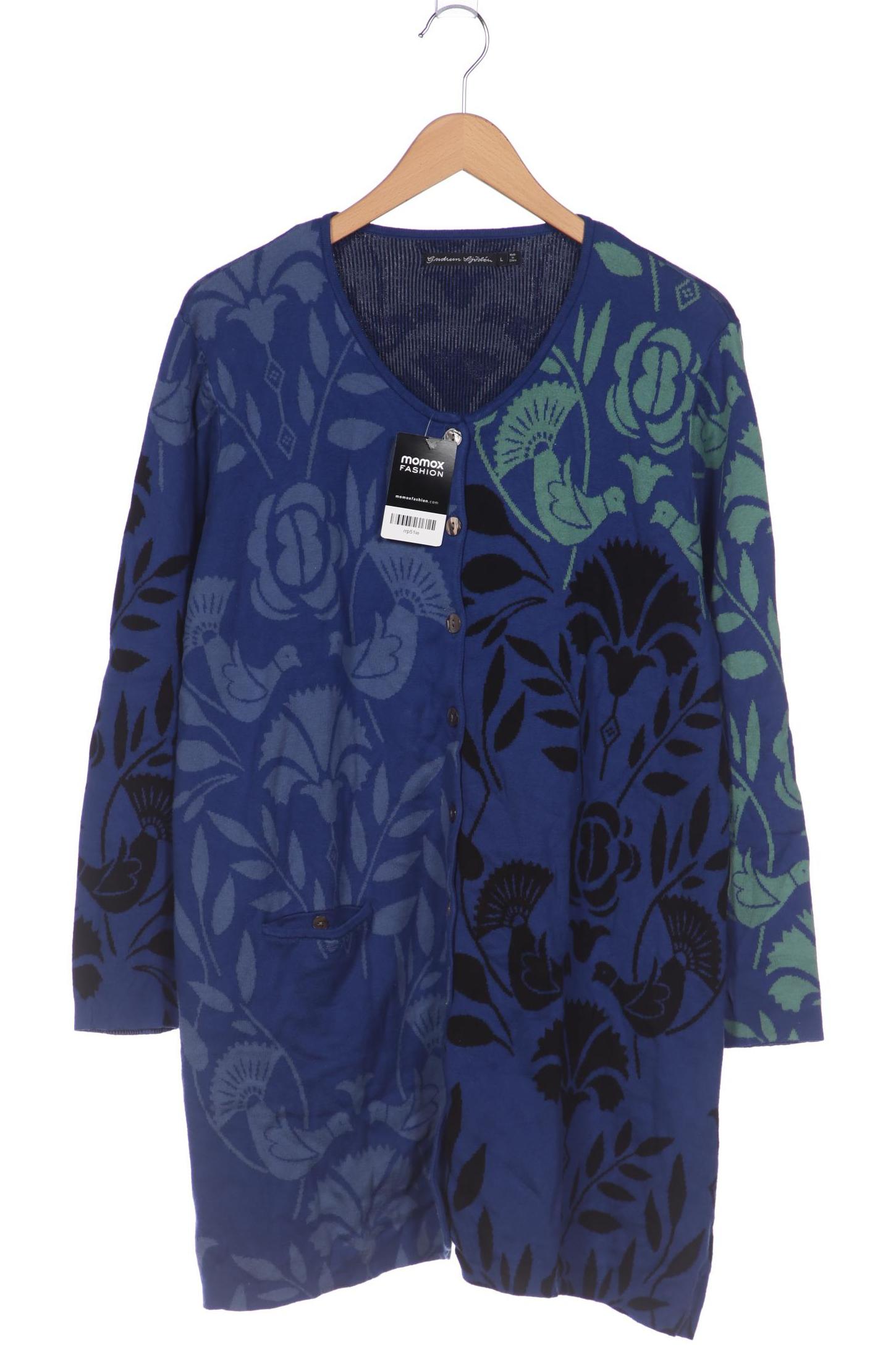 

Gudrun Sjödén Damen Strickjacke, blau, Gr. 42