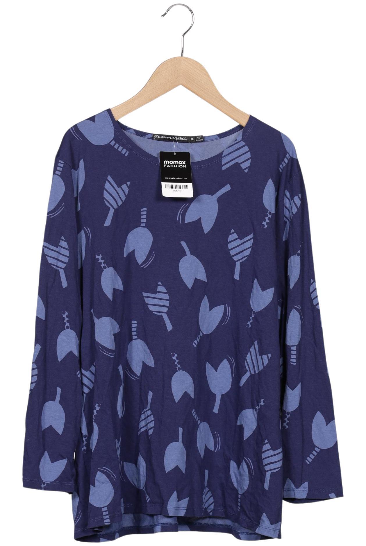 

Gudrun Sjödén Damen Langarmshirt, marineblau, Gr. 44