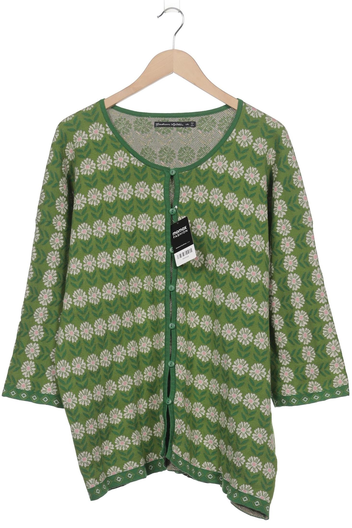 

Gudrun Sjödén Damen Strickjacke, grün, Gr. 42
