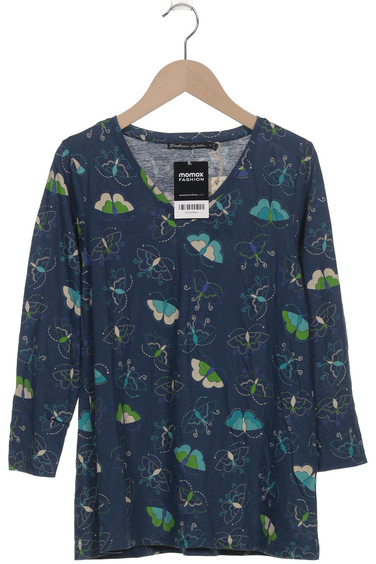 

Gudrun Sjödén Damen Langarmshirt, blau, Gr. 34