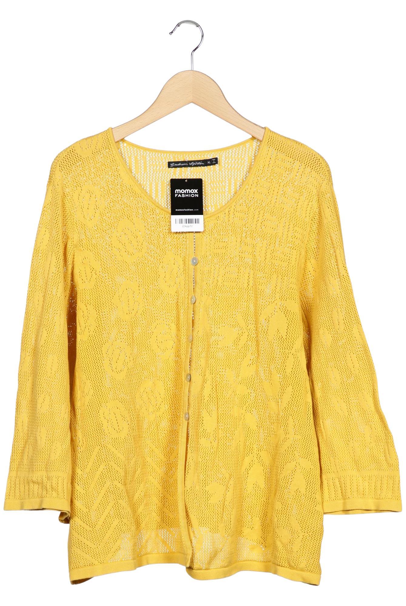 

Gudrun Sjödén Damen Strickjacke, gelb, Gr. 44