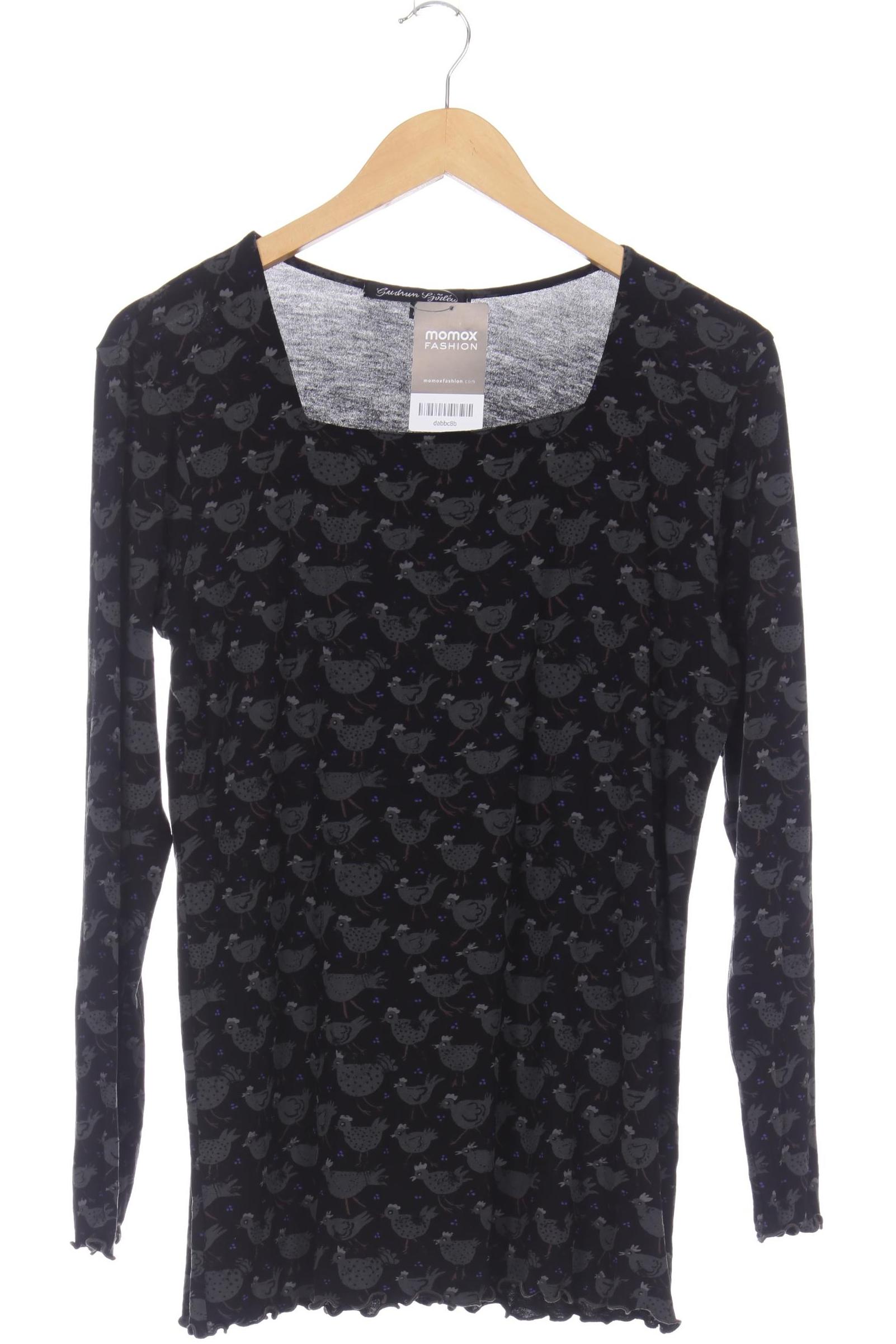 

Gudrun Sjödén Damen Langarmshirt, schwarz, Gr. 42