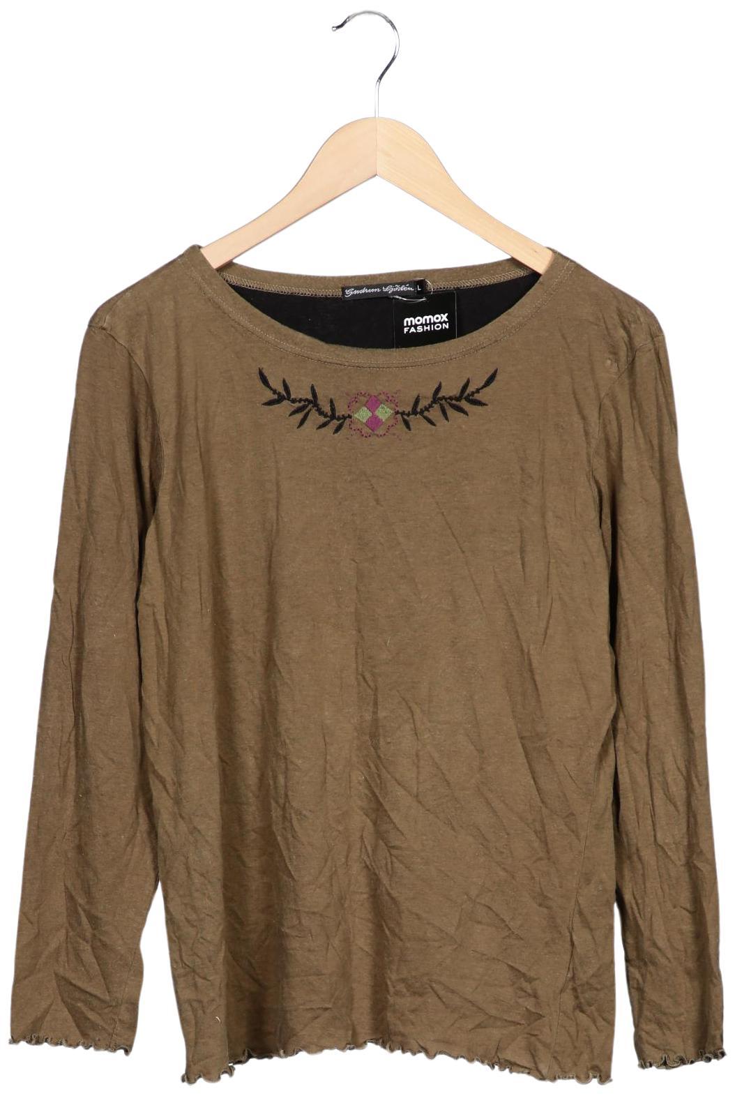 

Gudrun Sjödén Damen Langarmshirt, braun, Gr. 42