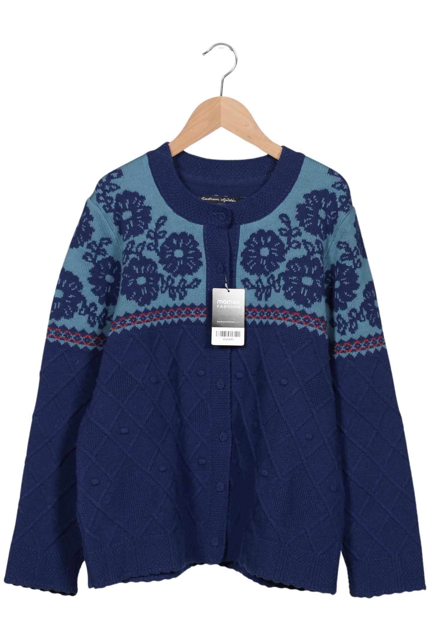 

Gudrun Sjödén Damen Strickjacke, blau, Gr. 38