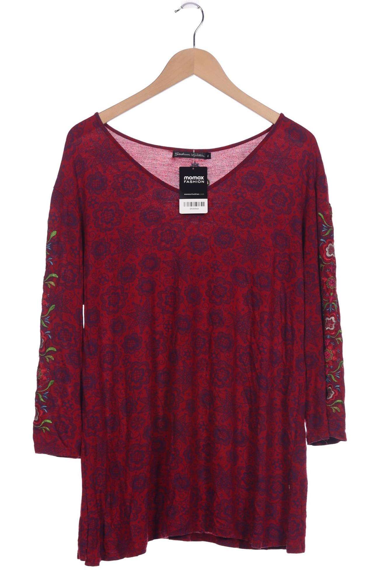 

Gudrun Sjödén Damen Langarmshirt, bordeaux, Gr. 44
