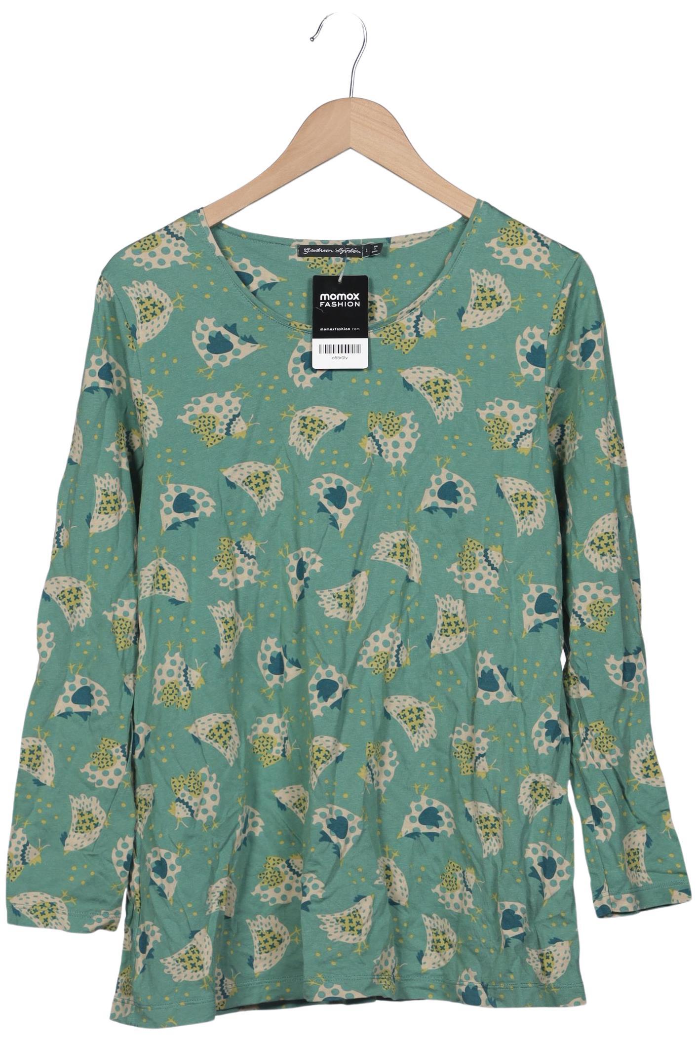 

Gudrun Sjödén Damen Langarmshirt, türkis, Gr. 42