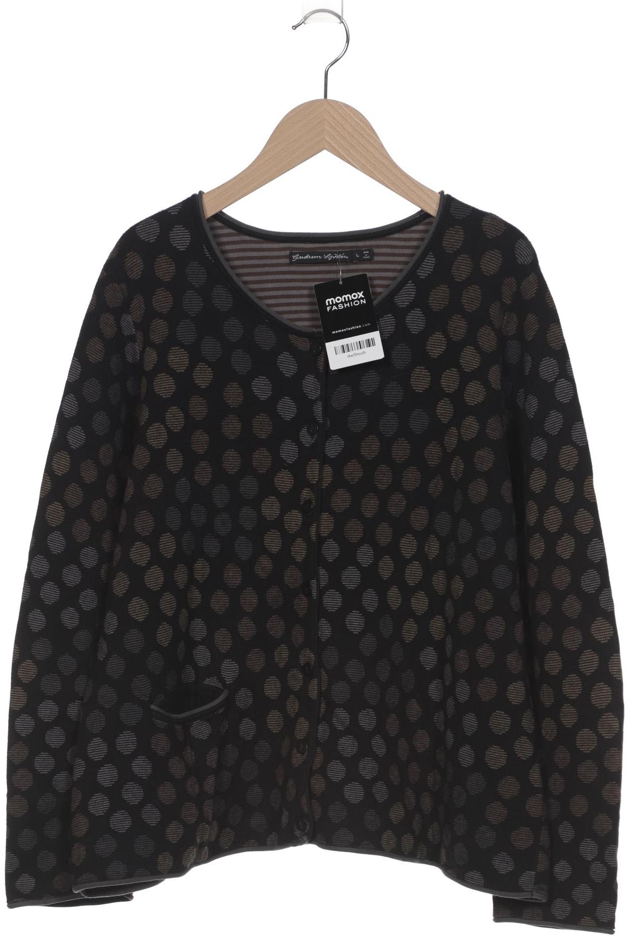

Gudrun Sjödén Damen Strickjacke, schwarz, Gr. 42