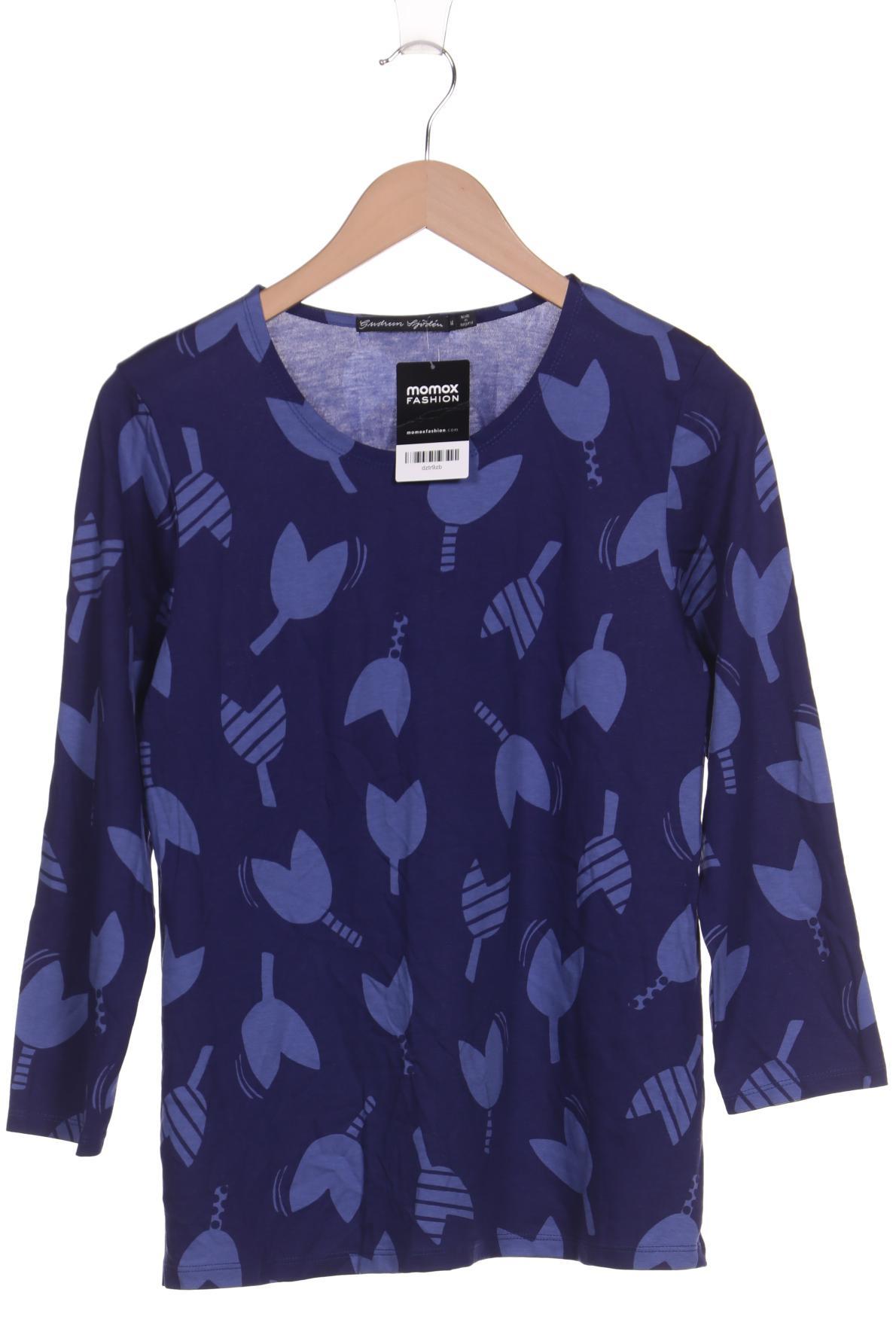

Gudrun Sjödén Damen Langarmshirt, blau, Gr. 38