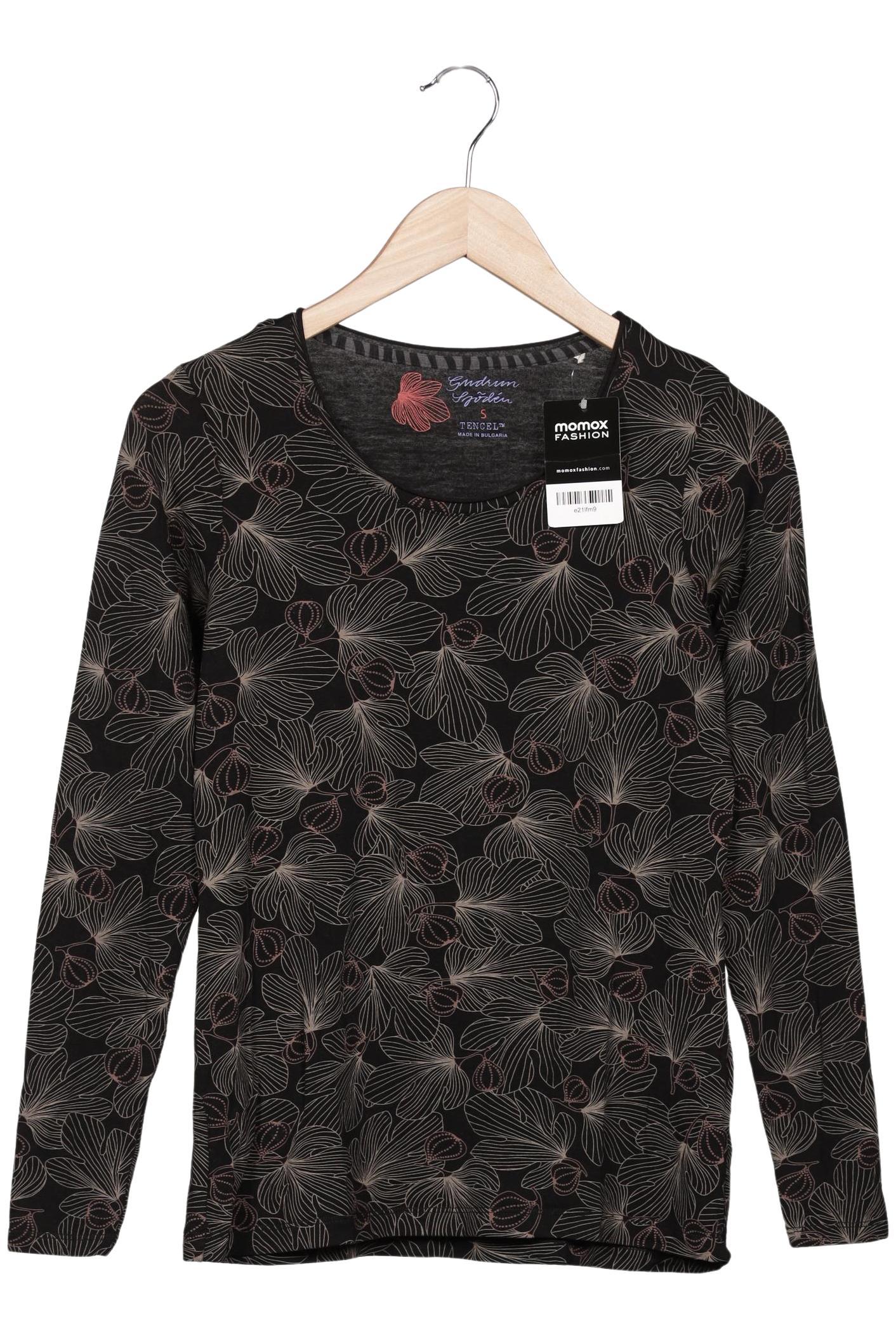

Gudrun Sjödén Damen Langarmshirt, schwarz, Gr. 36