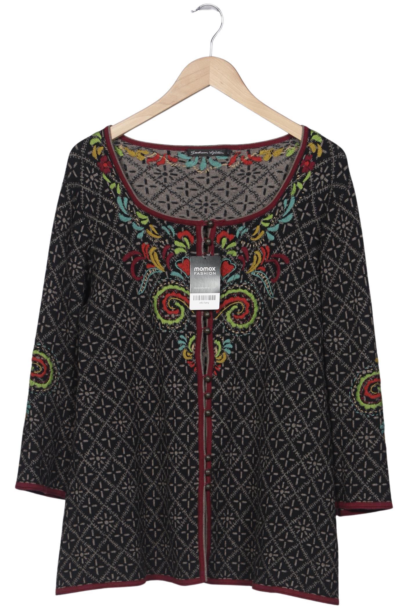 

Gudrun Sjödén Damen Strickjacke, schwarz, Gr. 42
