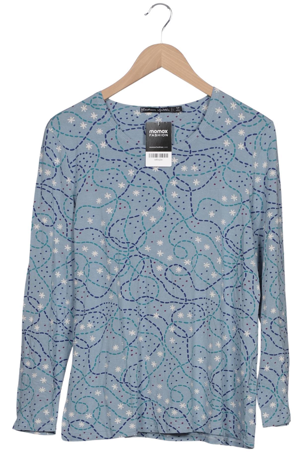 

Gudrun Sjödén Damen Langarmshirt, blau, Gr. 42