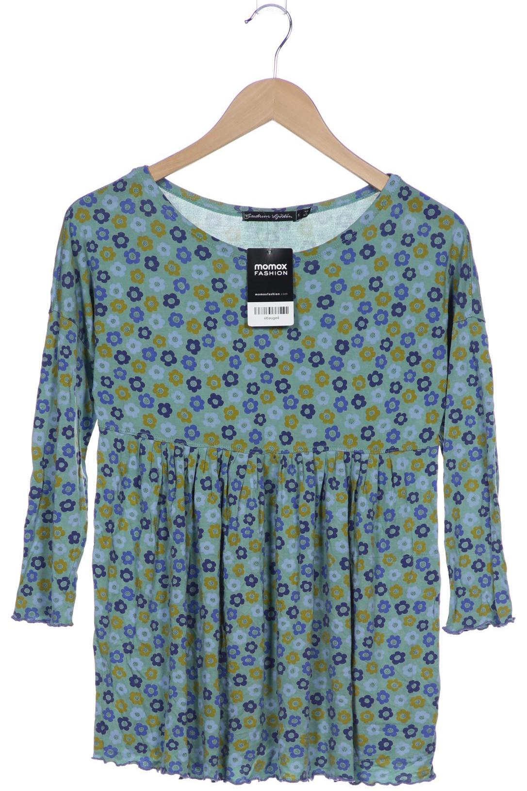

Gudrun Sjödén Damen Langarmshirt, türkis, Gr. 36