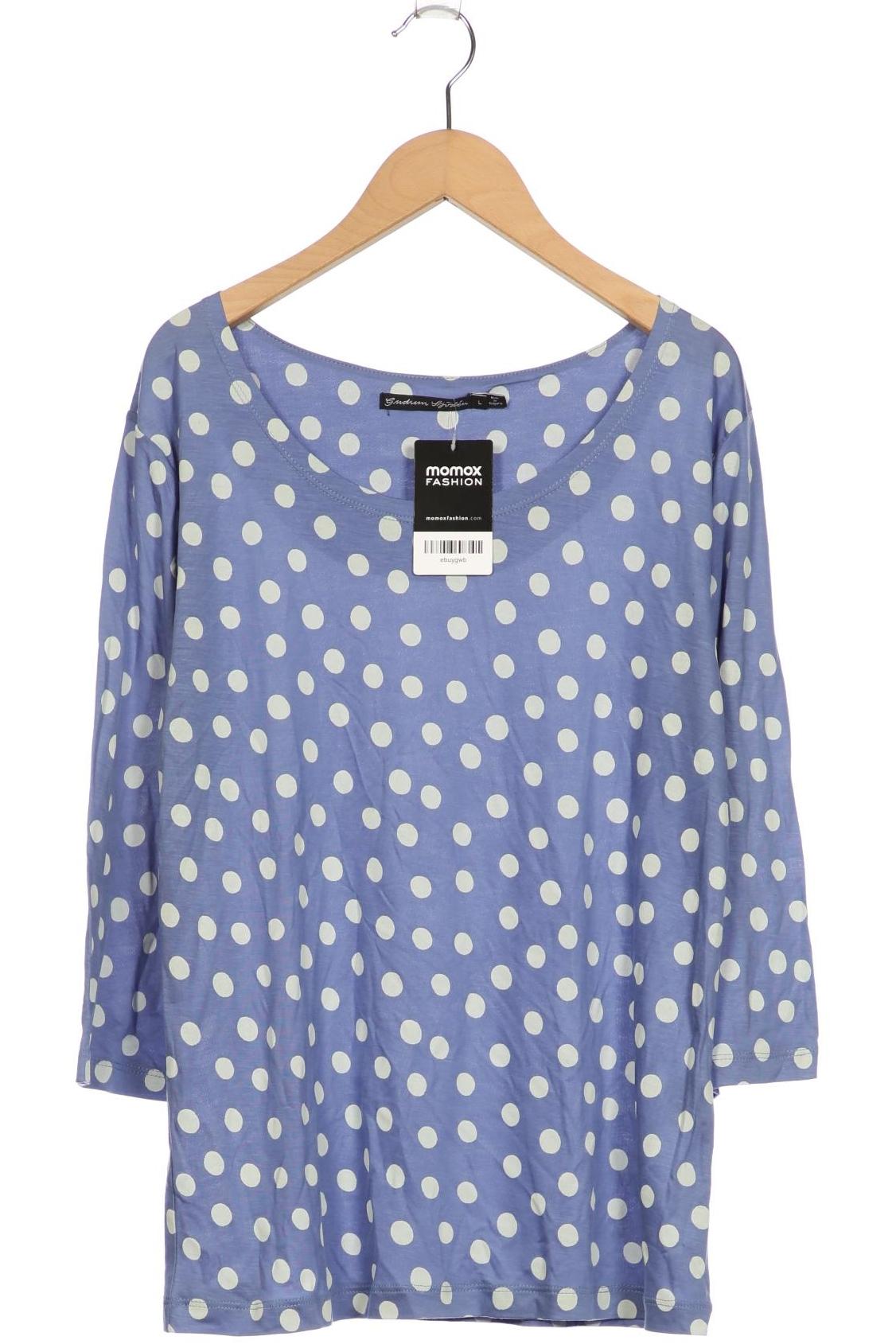 

Gudrun Sjödén Damen Langarmshirt, blau, Gr. 42