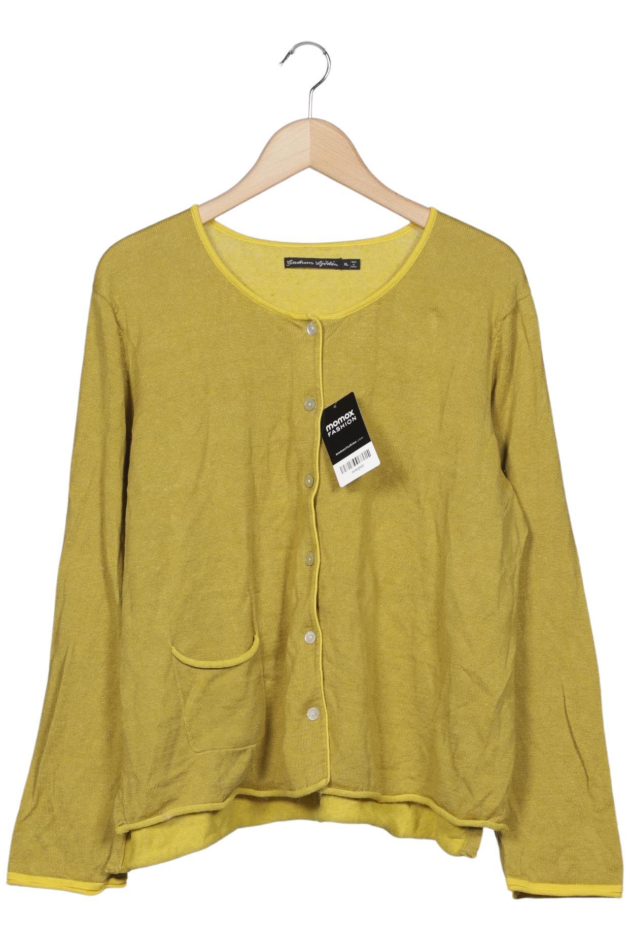 

Gudrun Sjödén Damen Strickjacke, gelb, Gr. 44