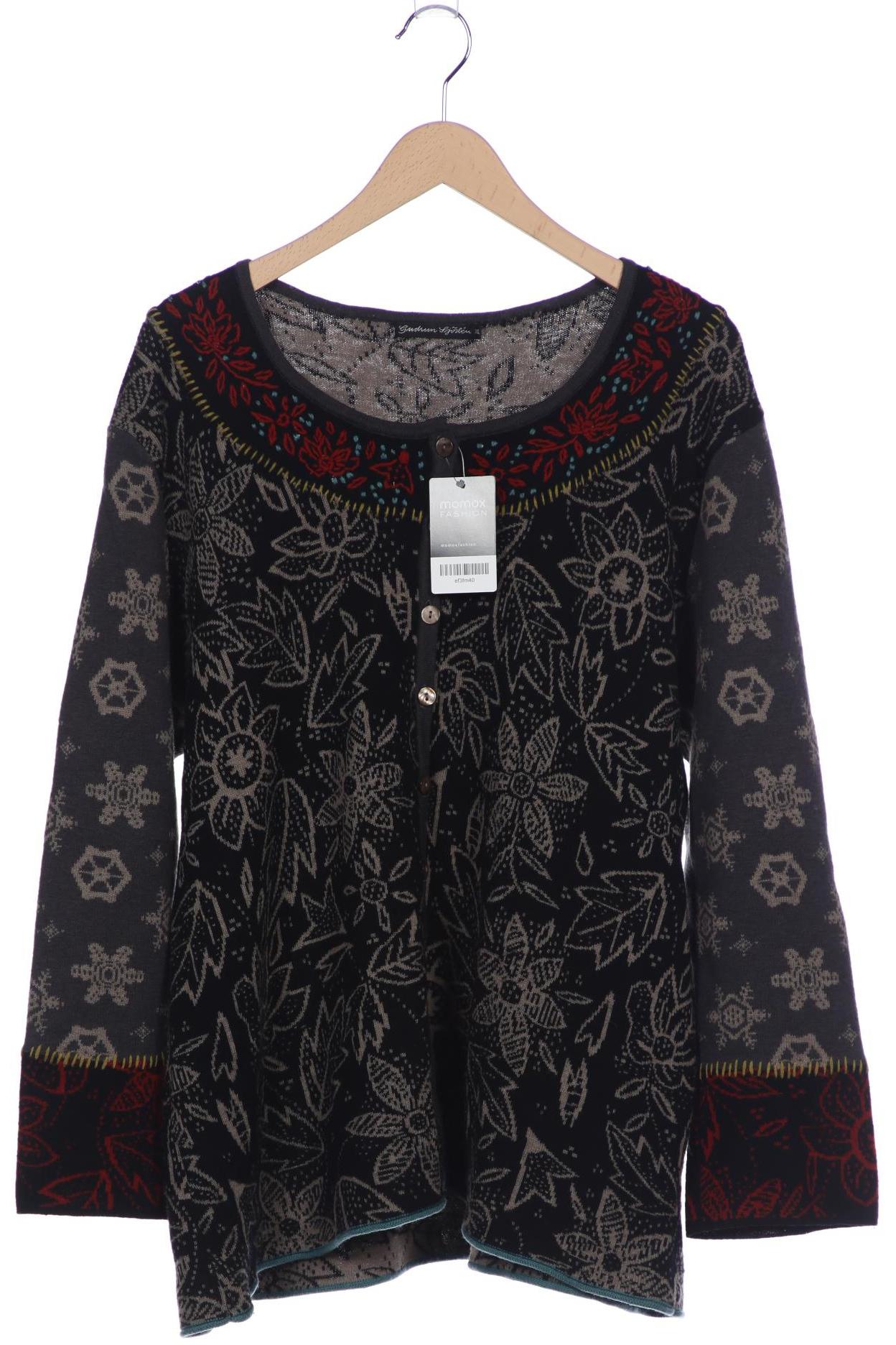 

Gudrun Sjödén Damen Strickjacke, schwarz, Gr. 46
