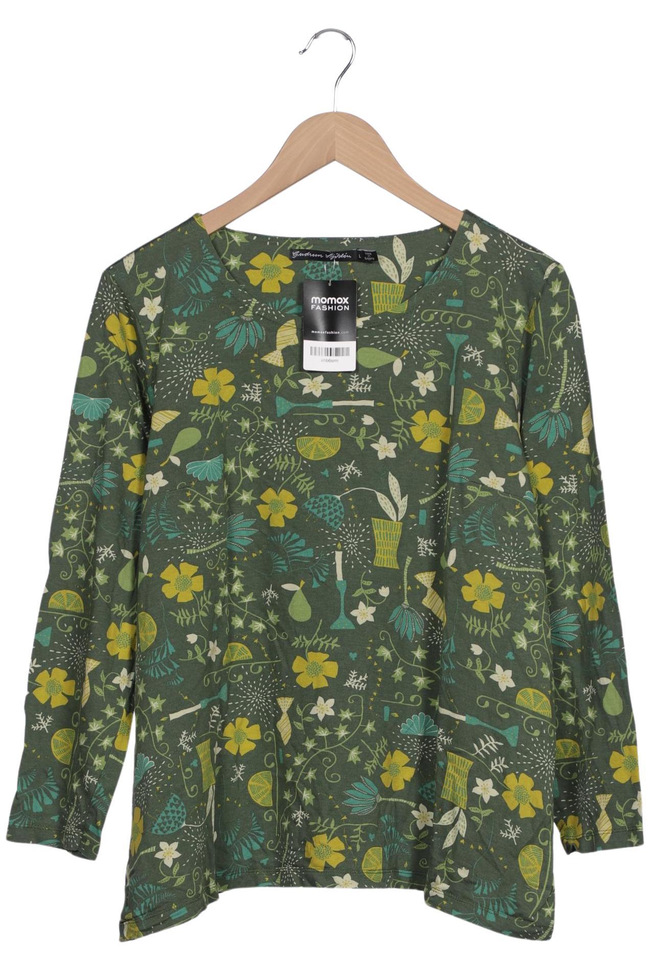 

Gudrun Sjödén Damen Langarmshirt, grün, Gr. 42