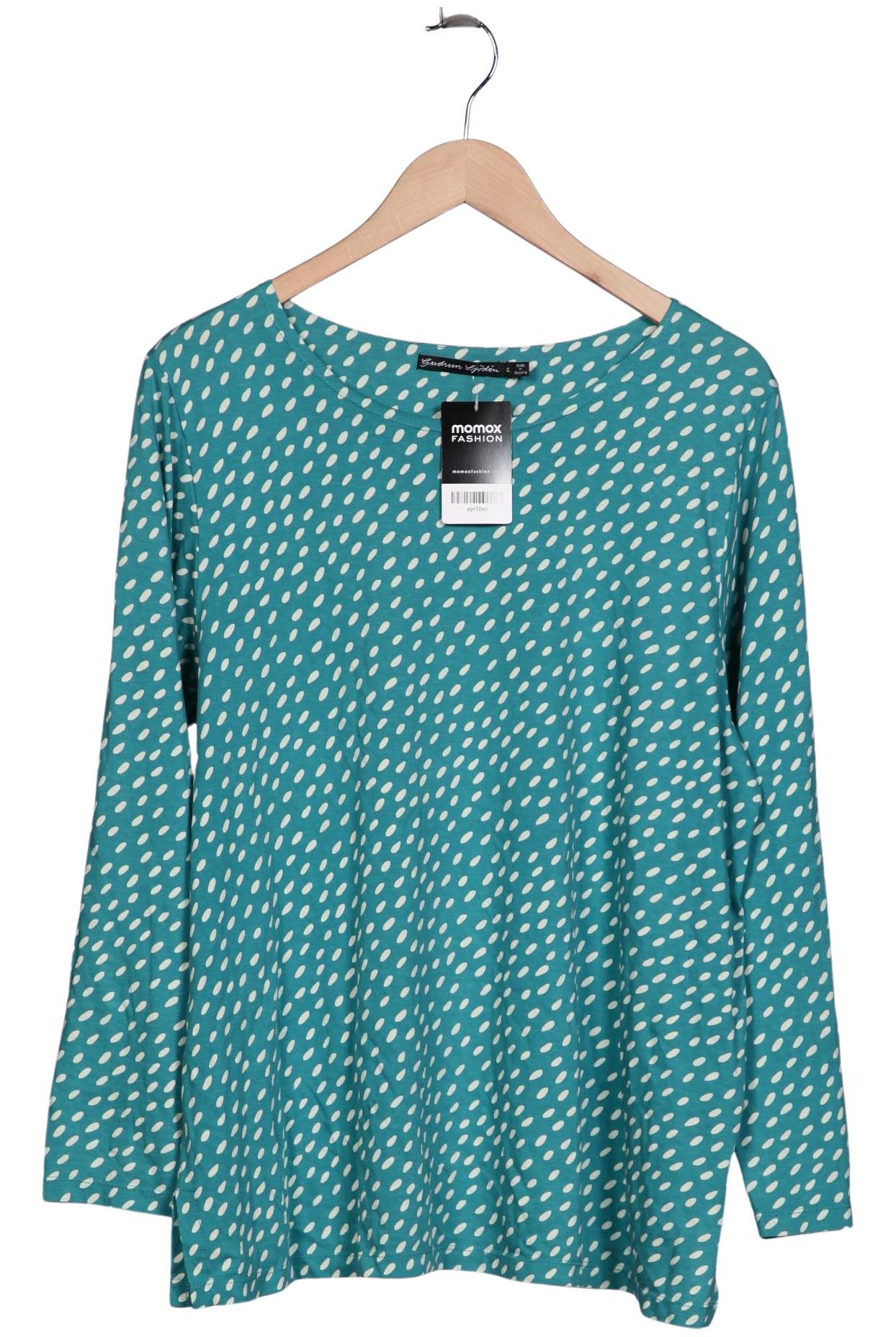 

Gudrun Sjödén Damen Langarmshirt, türkis, Gr. 44