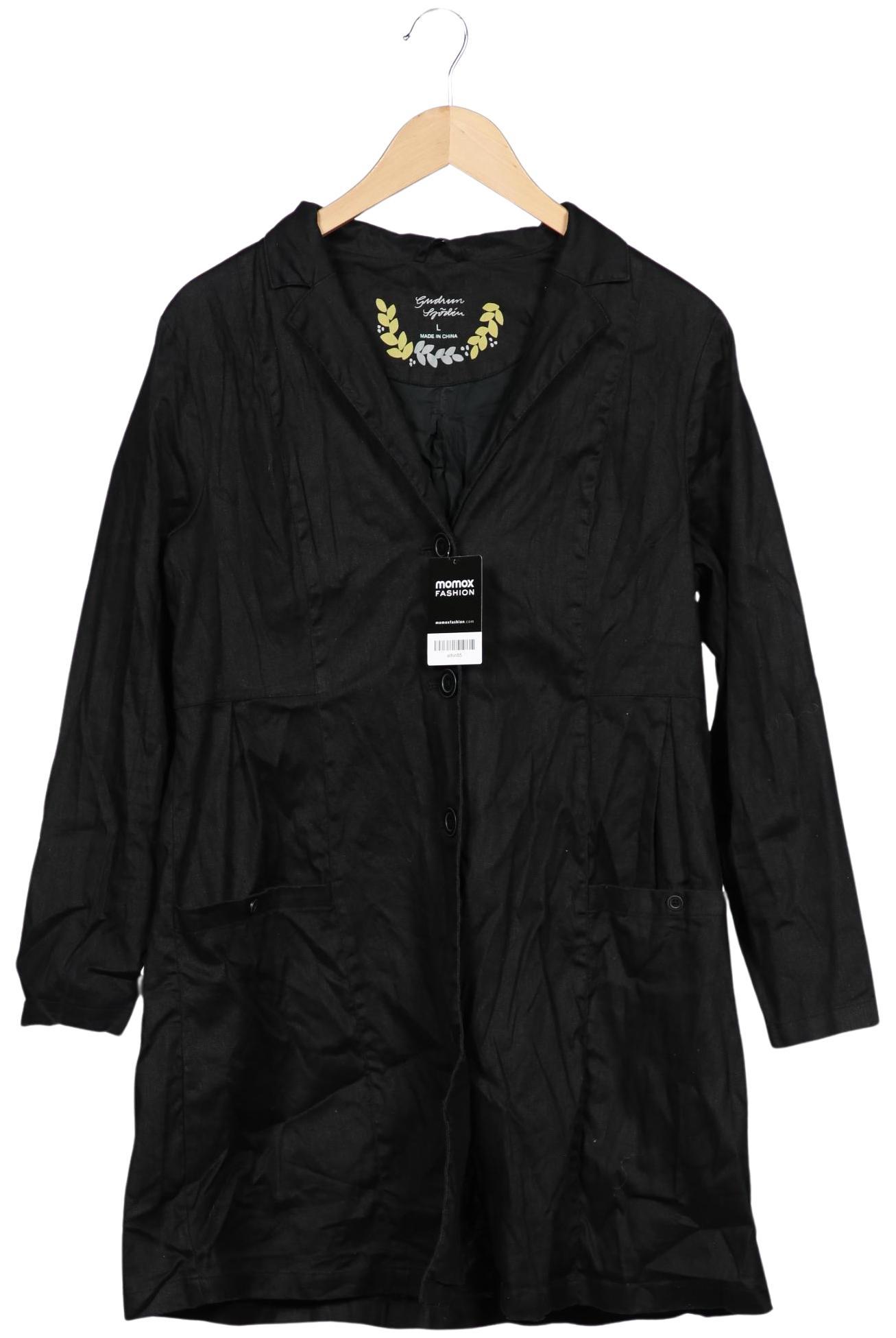 

Gudrun Sjödén Damen Mantel, schwarz, Gr. 42