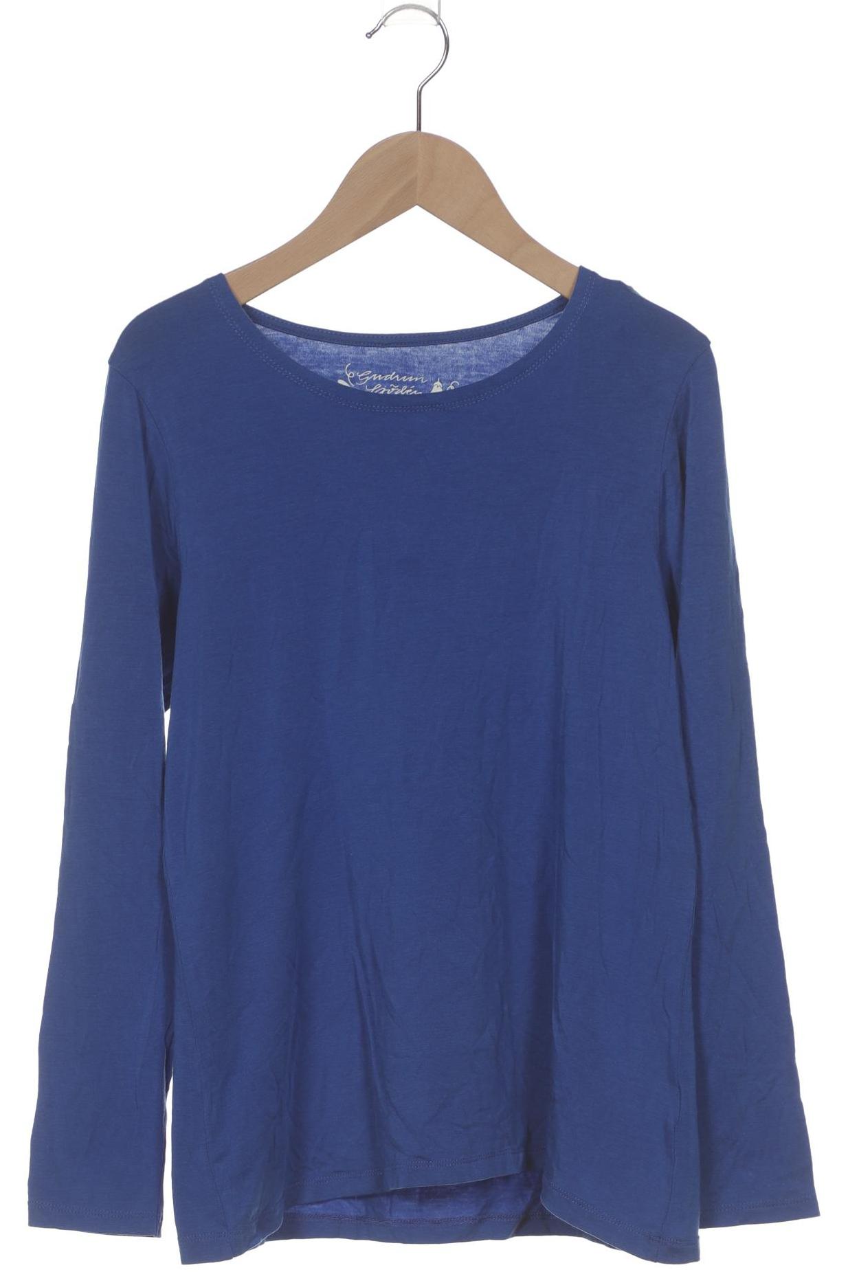 

Gudrun Sjödén Damen Langarmshirt, blau, Gr. 36