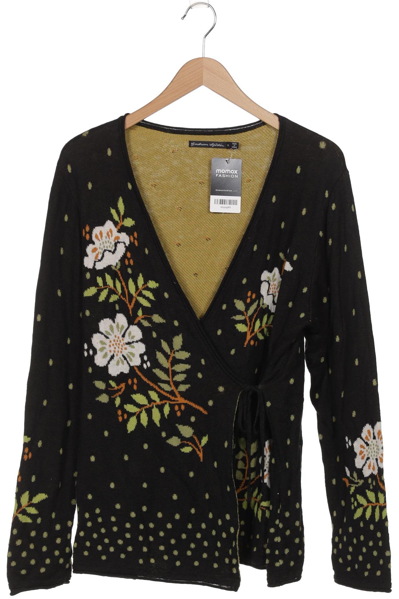 

Gudrun Sjödén Damen Strickjacke, schwarz, Gr. 44