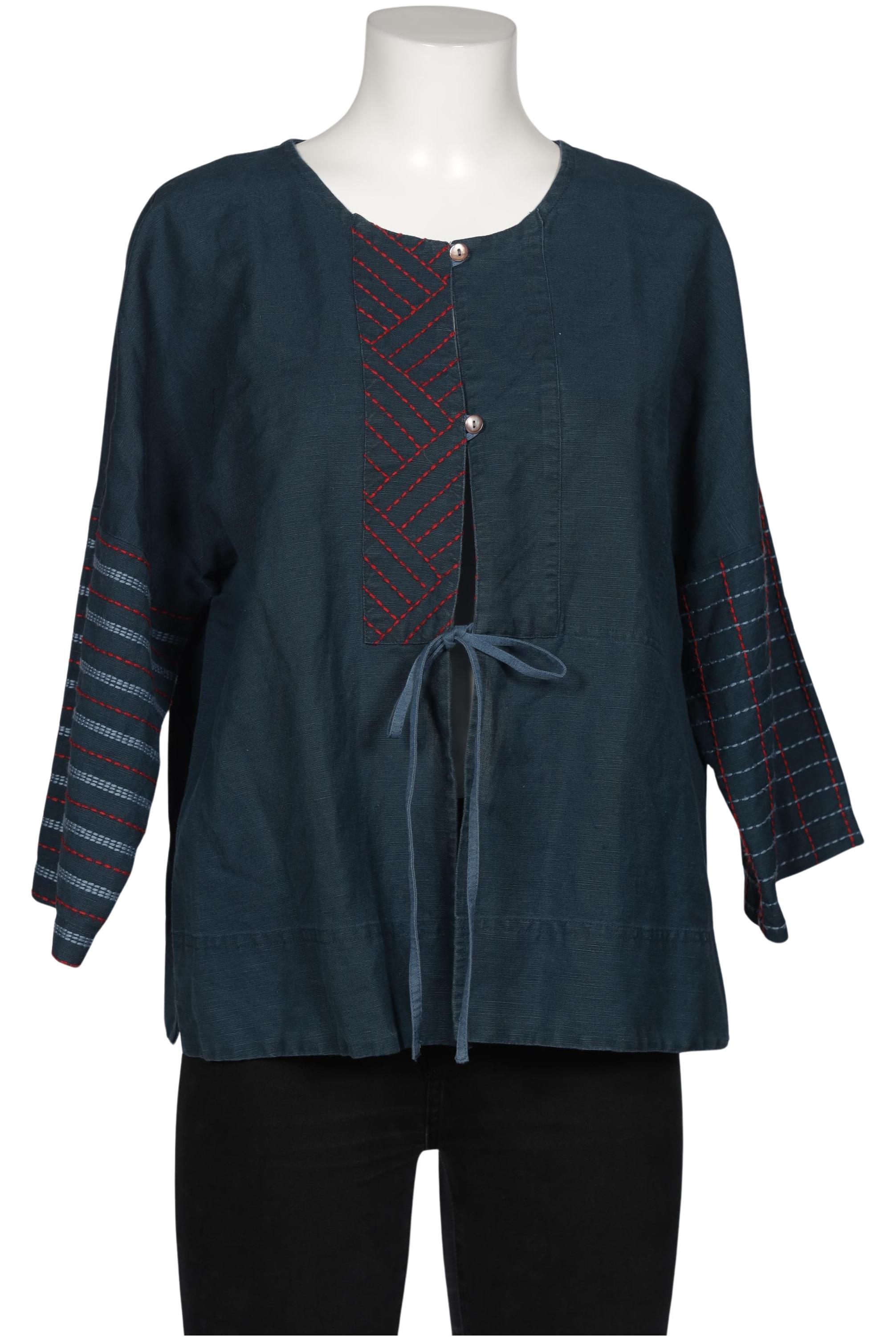 

Gudrun Sjödén Damen Bluse, marineblau, Gr. 42