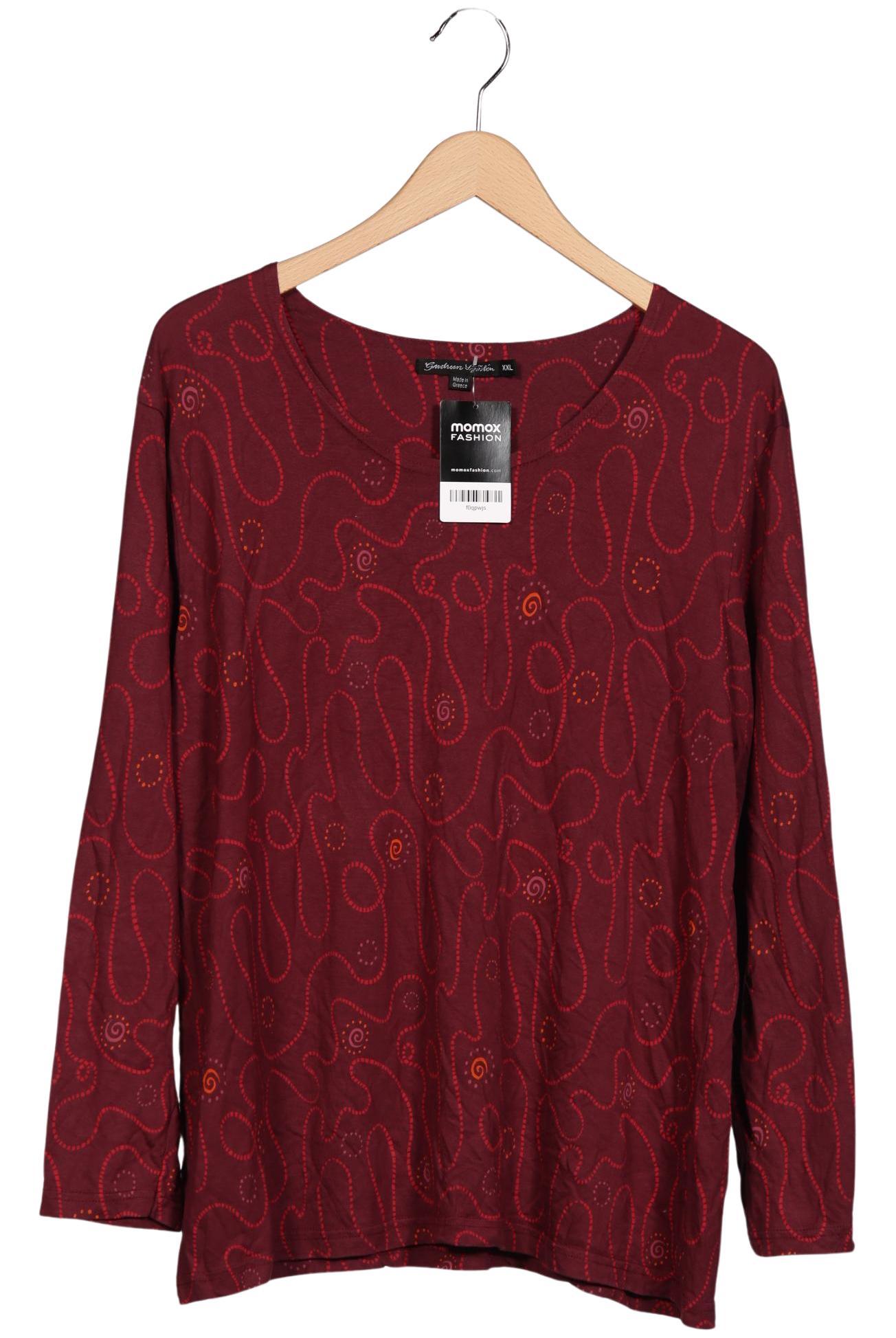 

Gudrun Sjödén Damen Langarmshirt, bordeaux, Gr. 46