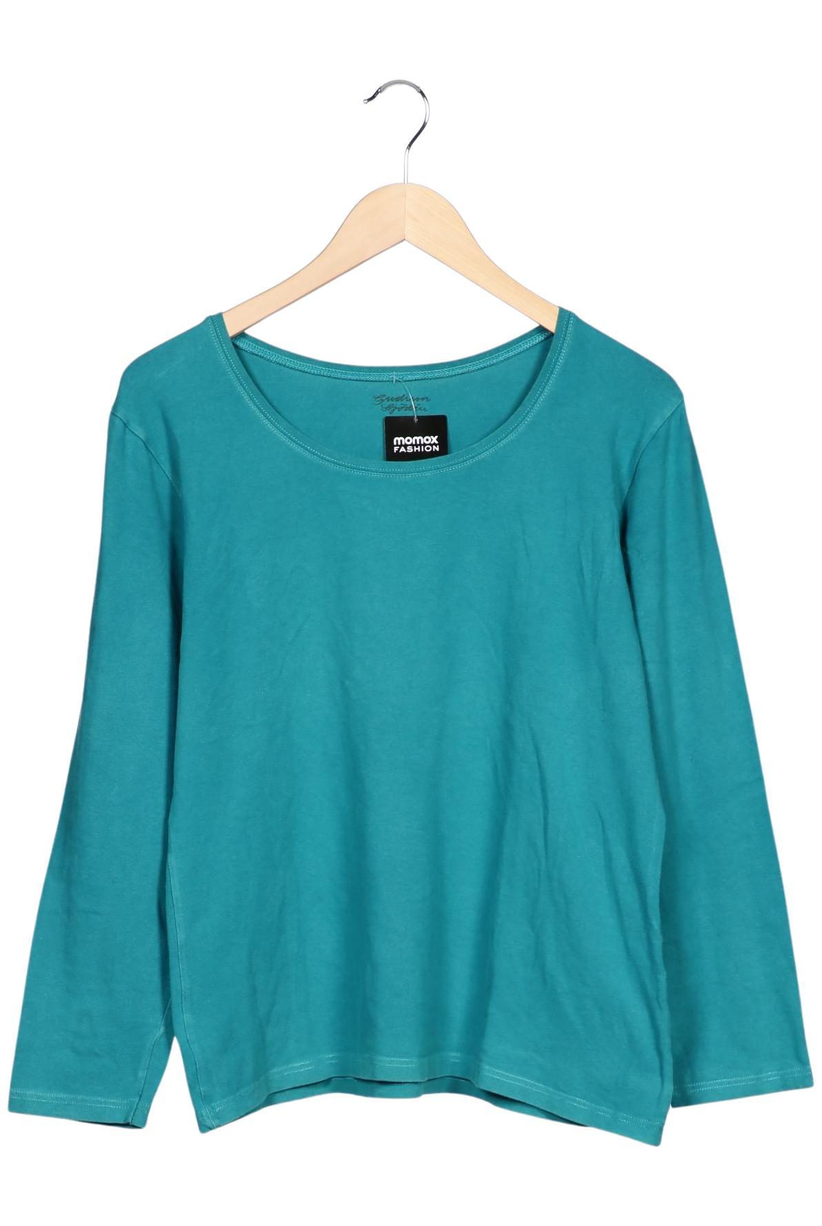 

Gudrun Sjödén Damen Langarmshirt, türkis, Gr. 44