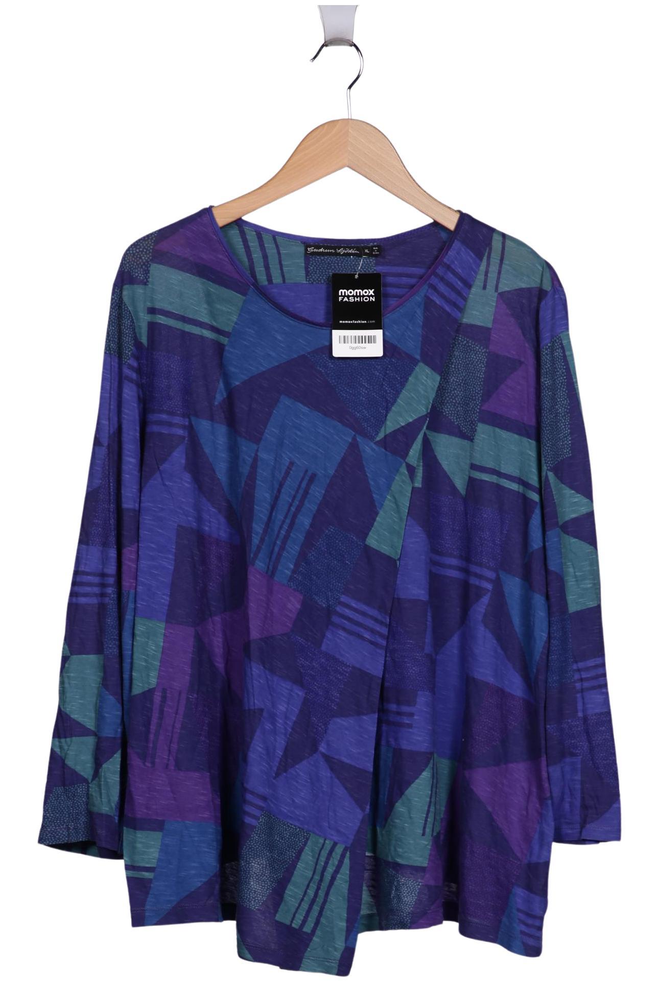 

Gudrun Sjödén Damen Langarmshirt, blau, Gr. 44