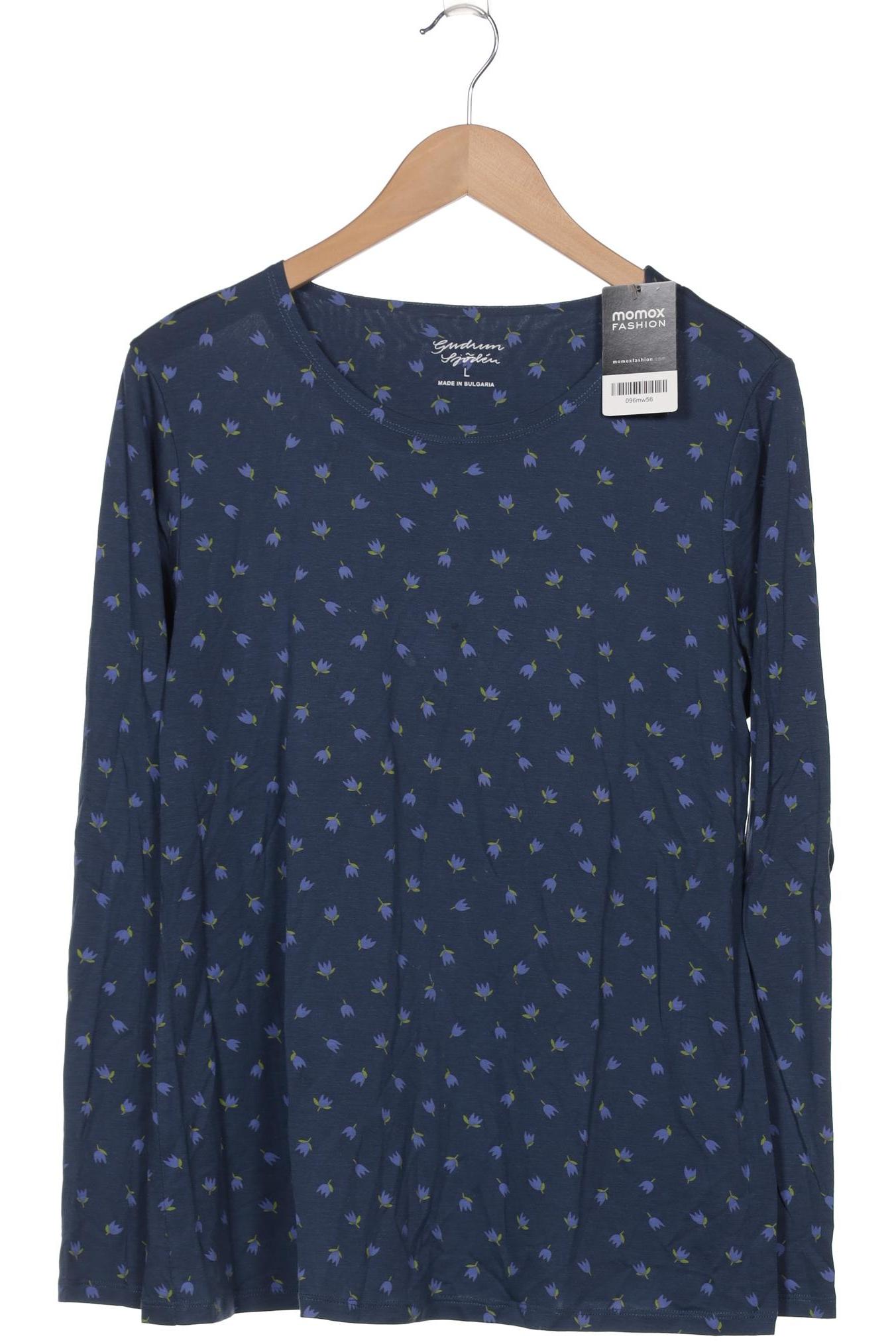 

Gudrun Sjödén Damen Langarmshirt, marineblau, Gr. 42
