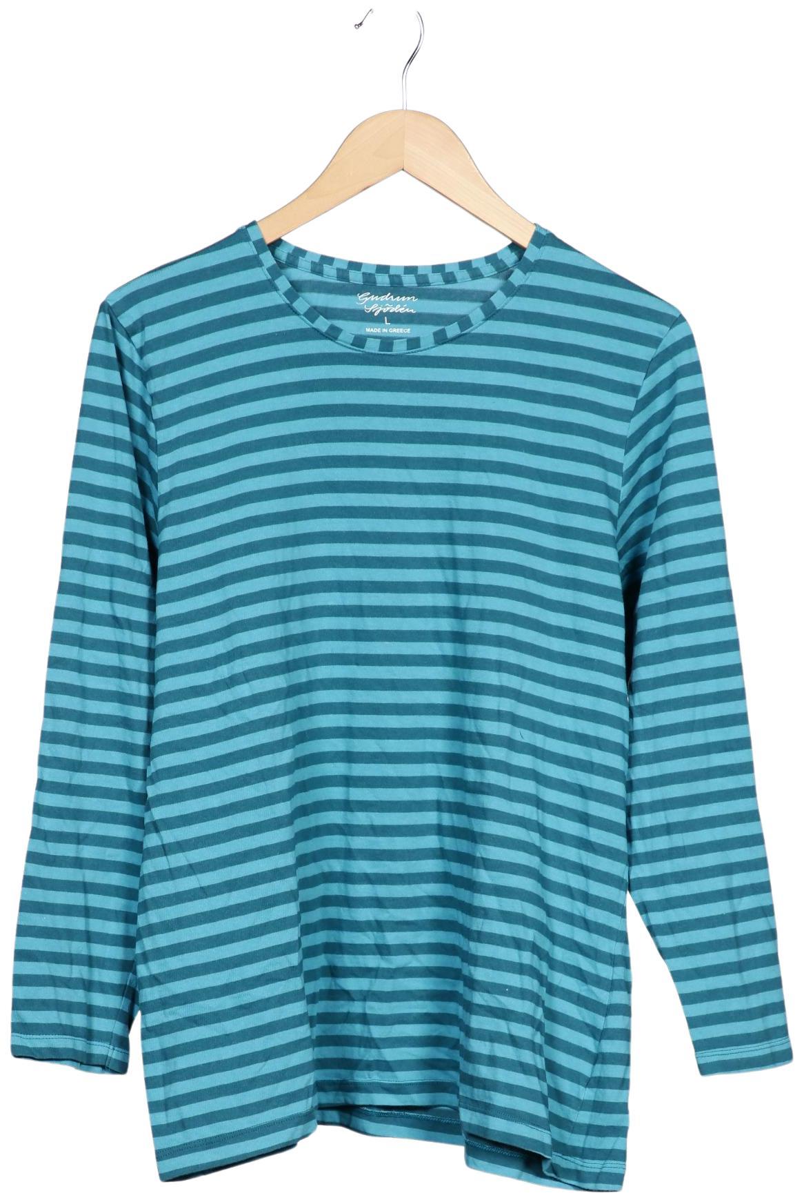 

Gudrun Sjödén Damen Langarmshirt, hellblau, Gr. 42