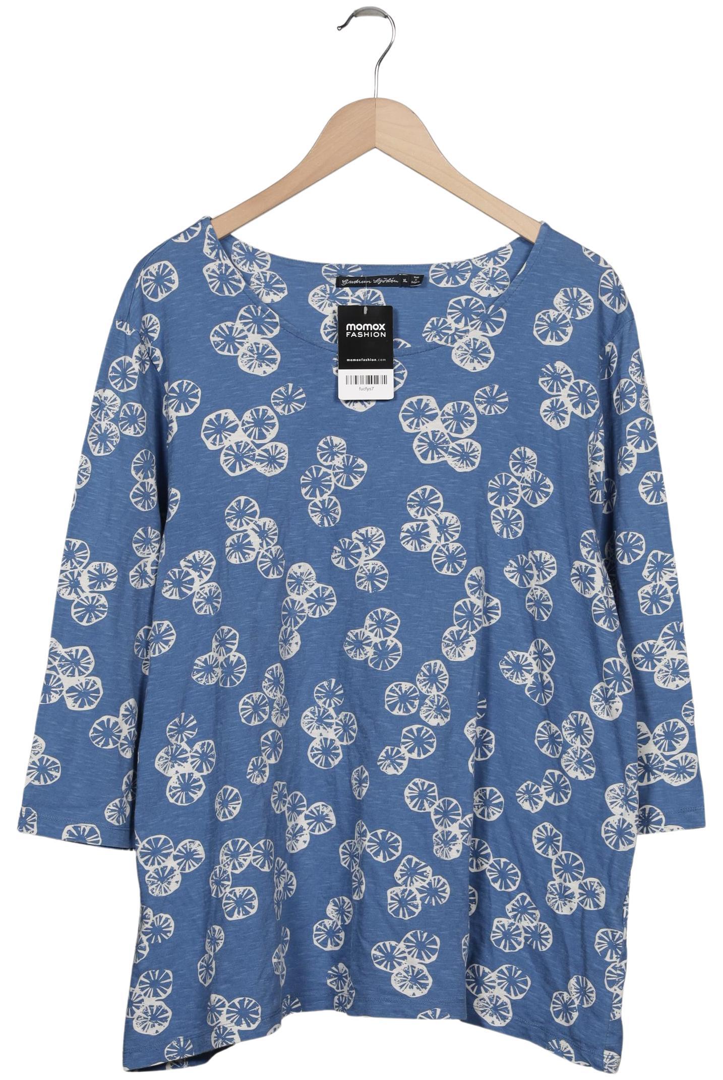 

Gudrun Sjödén Damen Langarmshirt, blau, Gr. 44