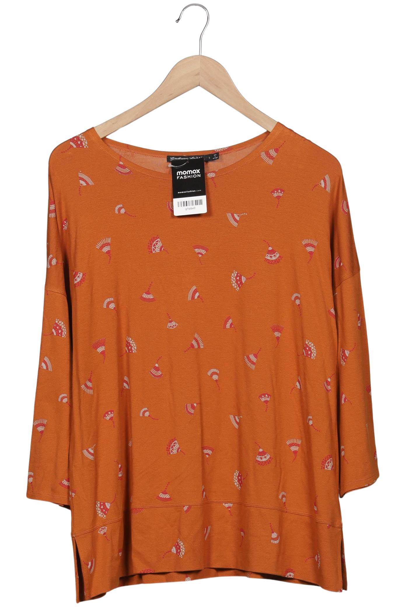 

Gudrun Sjödén Damen Langarmshirt, orange, Gr. 42