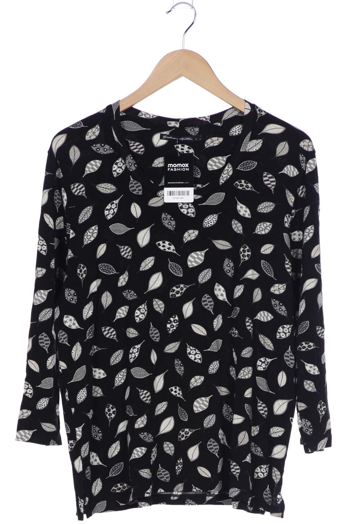 

Gudrun Sjödén Damen Langarmshirt, schwarz, Gr. 42
