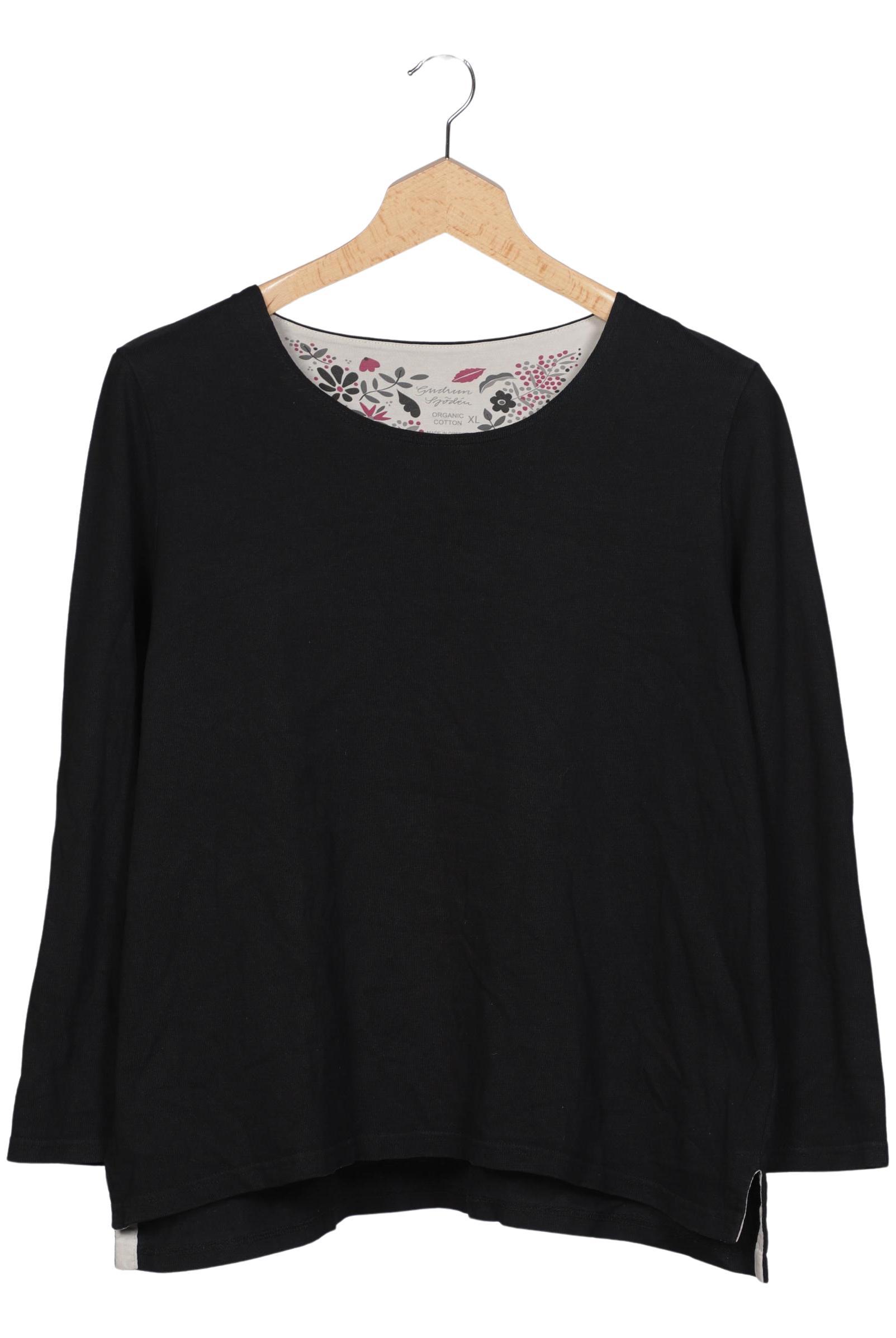 

Gudrun Sjödén Damen Langarmshirt, schwarz, Gr. 44