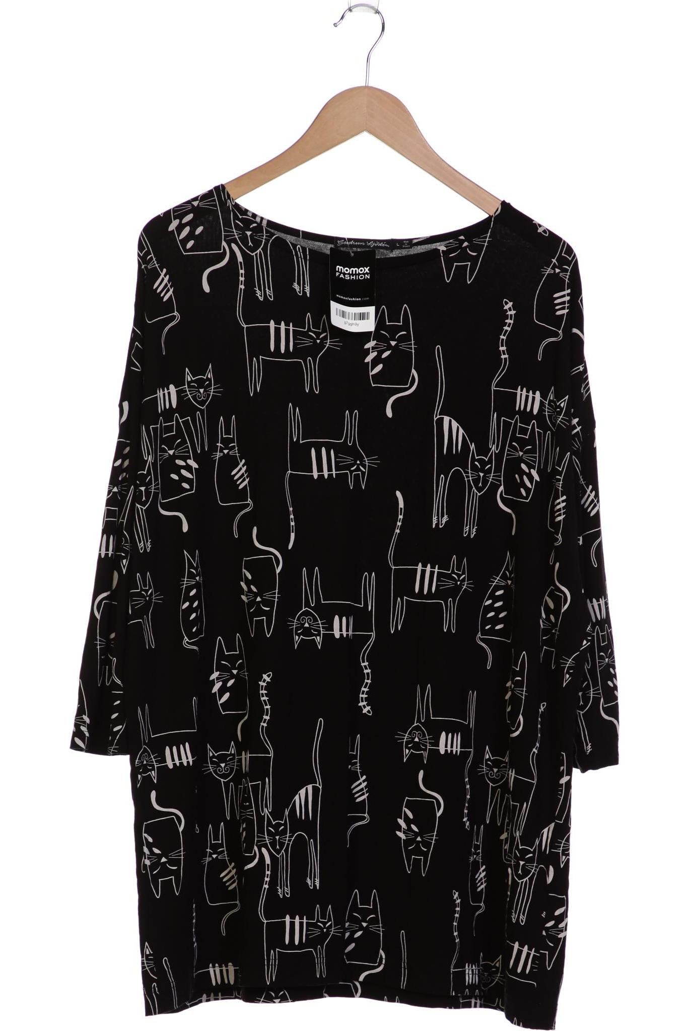 

Gudrun Sjödén Damen Langarmshirt, schwarz, Gr. 42