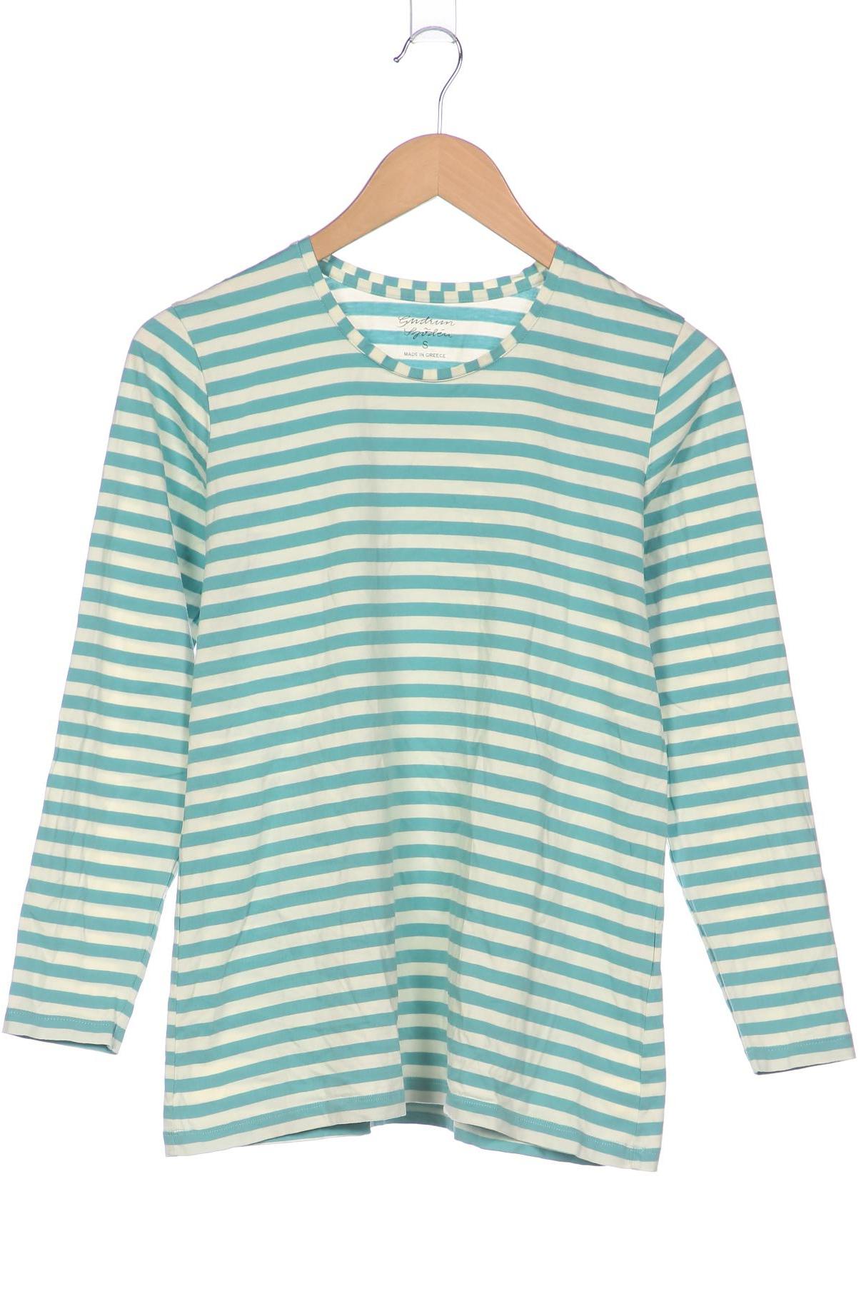 

Gudrun Sjödén Damen Langarmshirt, türkis, Gr. 36