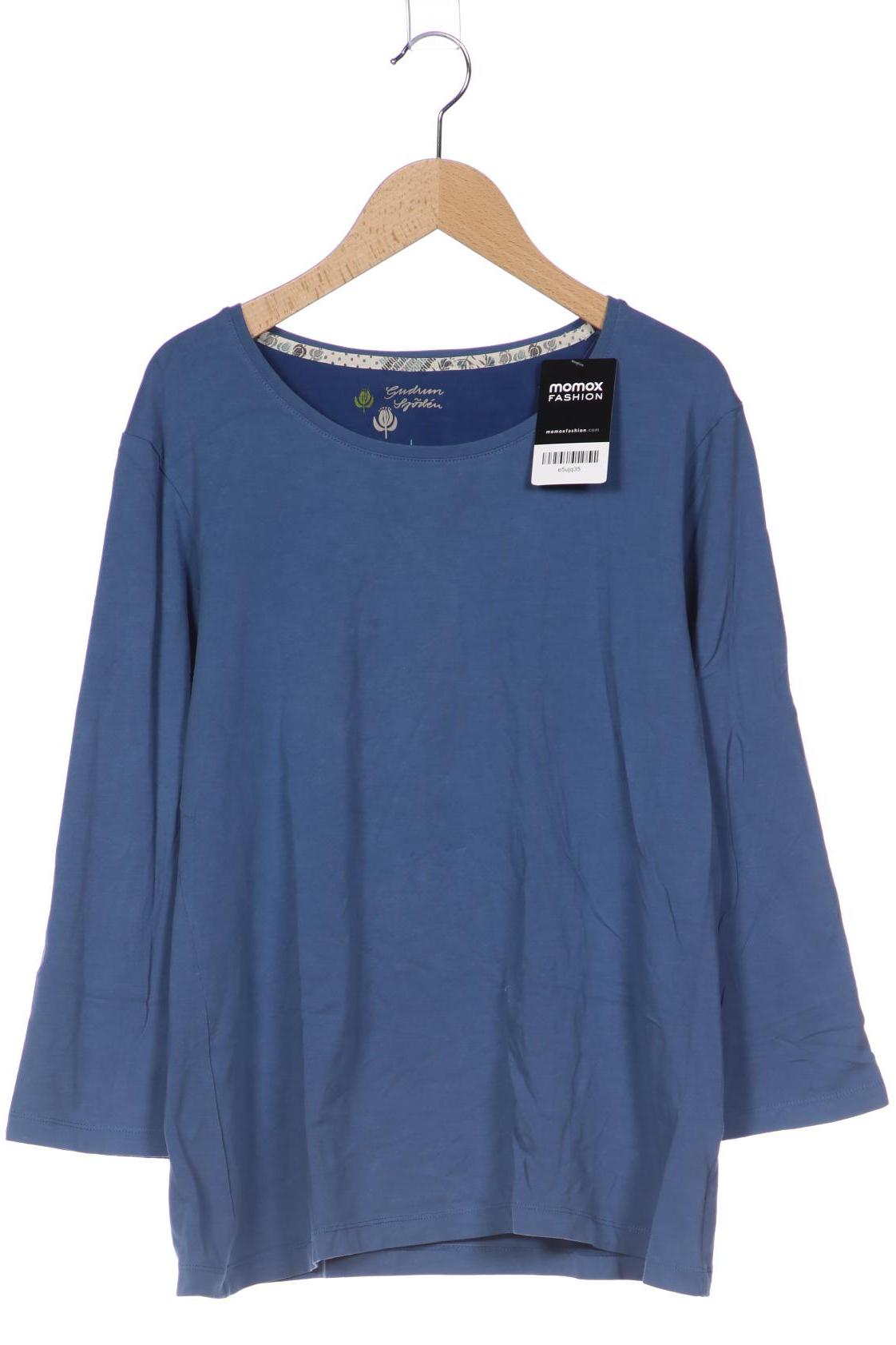 

Gudrun Sjödén Damen Langarmshirt, blau, Gr. 42