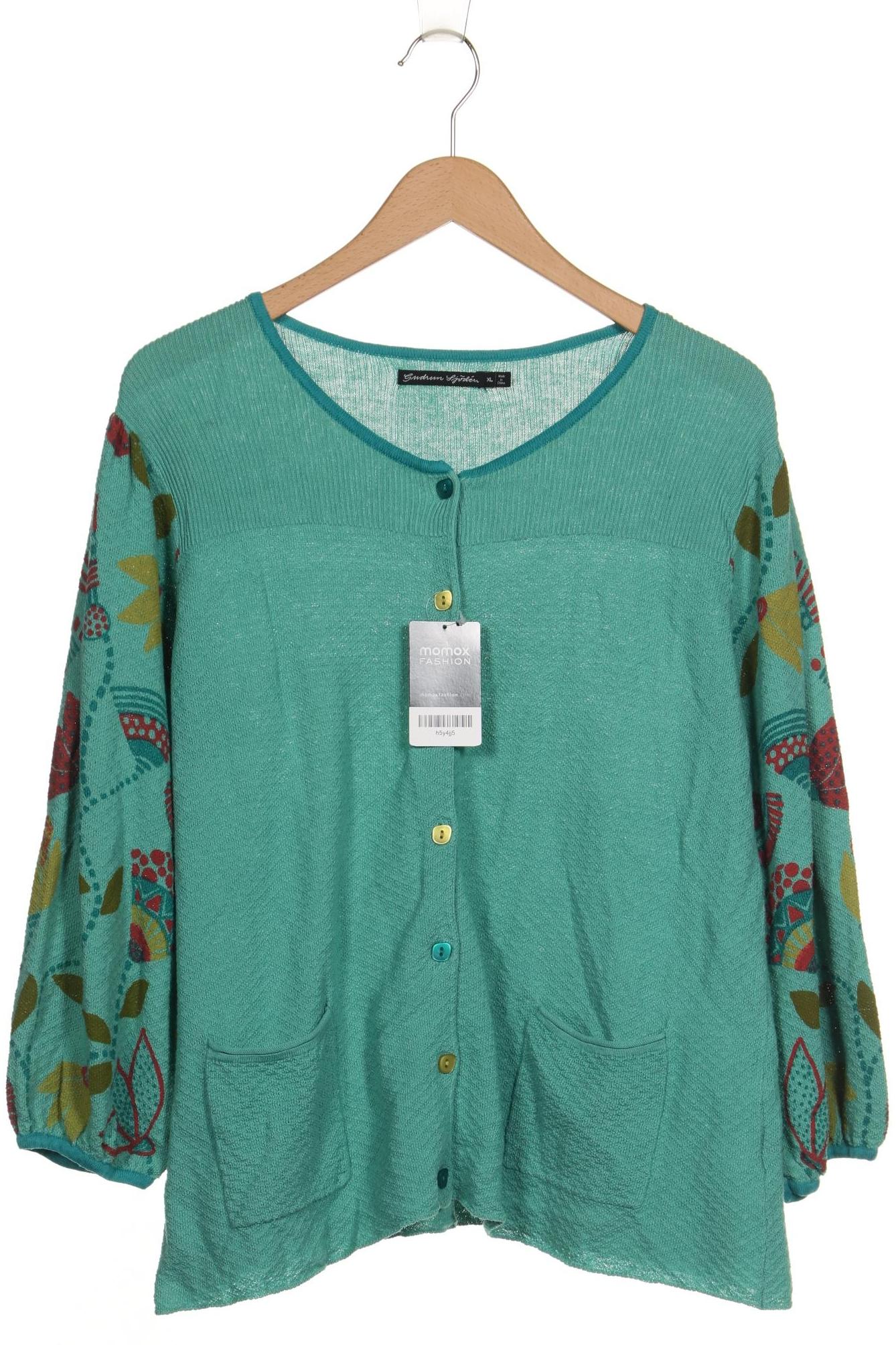 

Gudrun Sjödén Damen Strickjacke, grün, Gr. 44