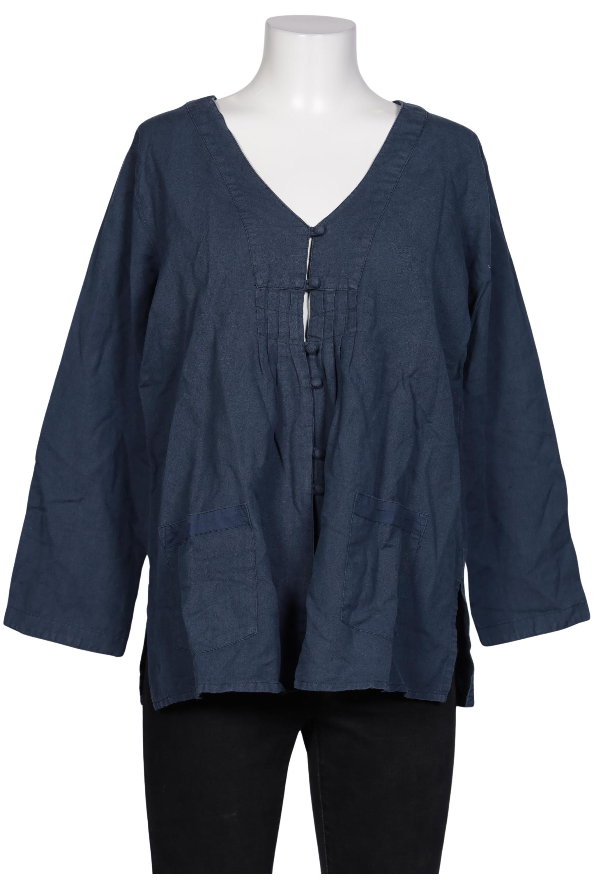 

Gudrun Sjödén Damen Bluse, marineblau, Gr. 42