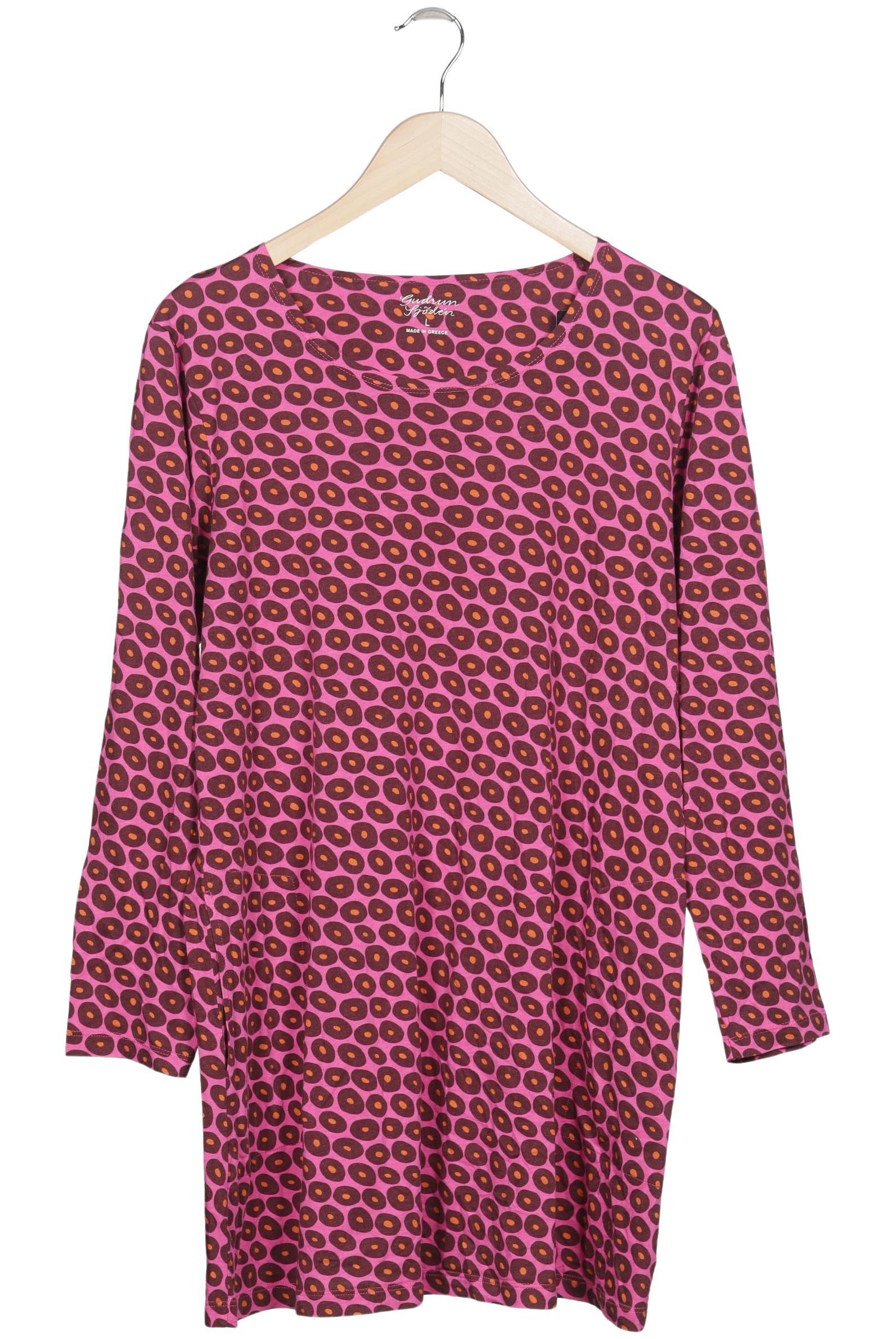 

Gudrun Sjödén Damen Langarmshirt, pink, Gr. 42