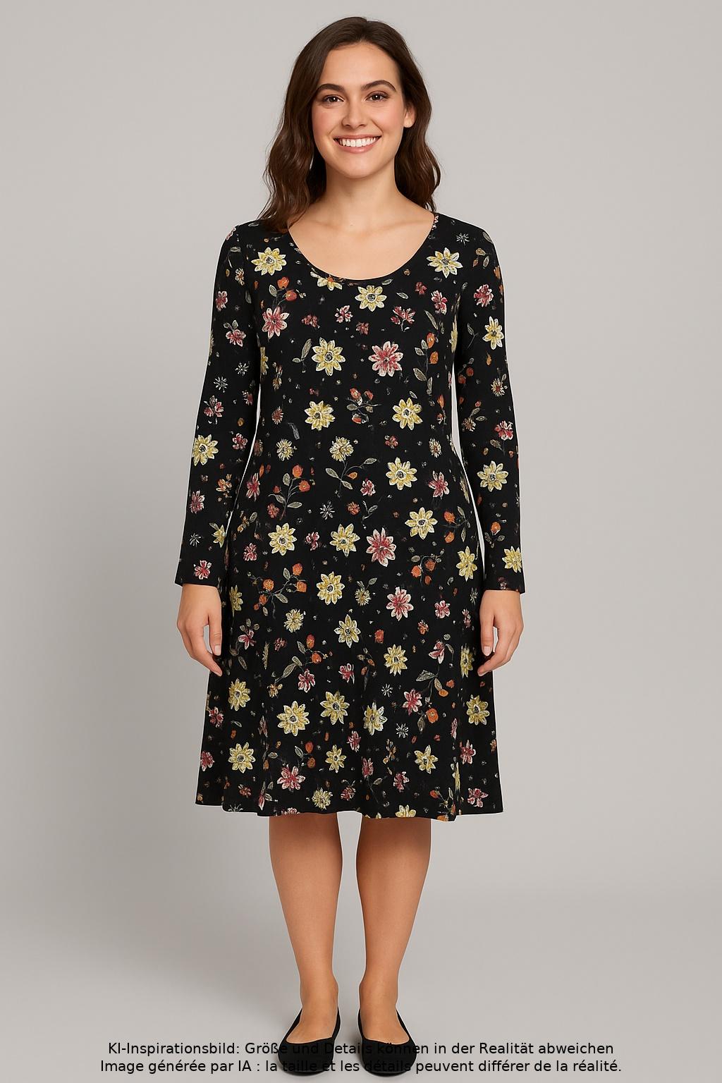 

Gudrun Sjödén Damen Kleid, schwarz, Gr. 38